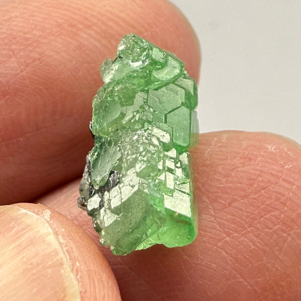 Tsavorite Garnet Crystal, 8.06ct, Merelani, Tanzania, Untreated Unheated