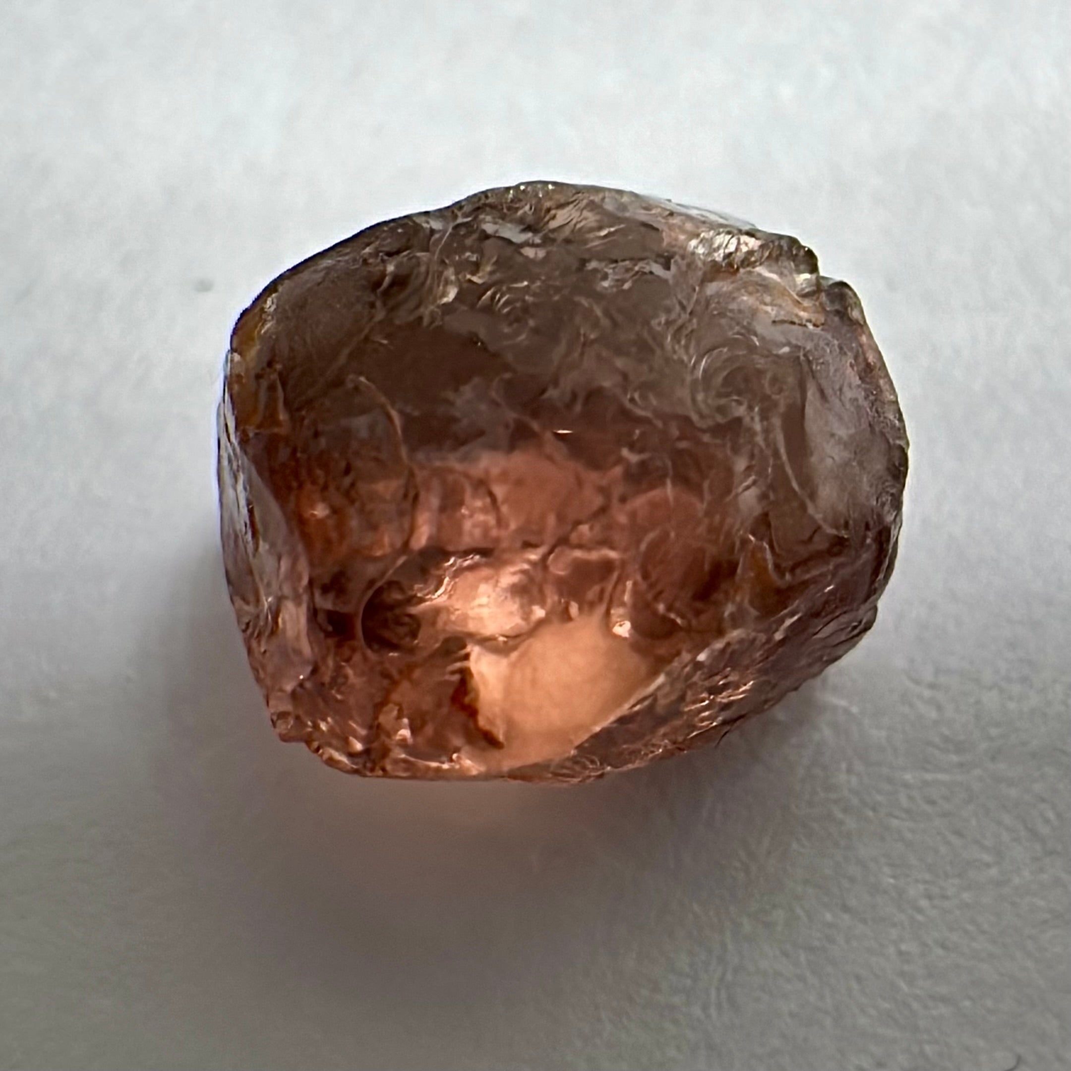 Peach Malaya Garnet, Colour Shifting, 3.81ct, vvs-if, Unheated Untreated, Umba Valley Tanzania