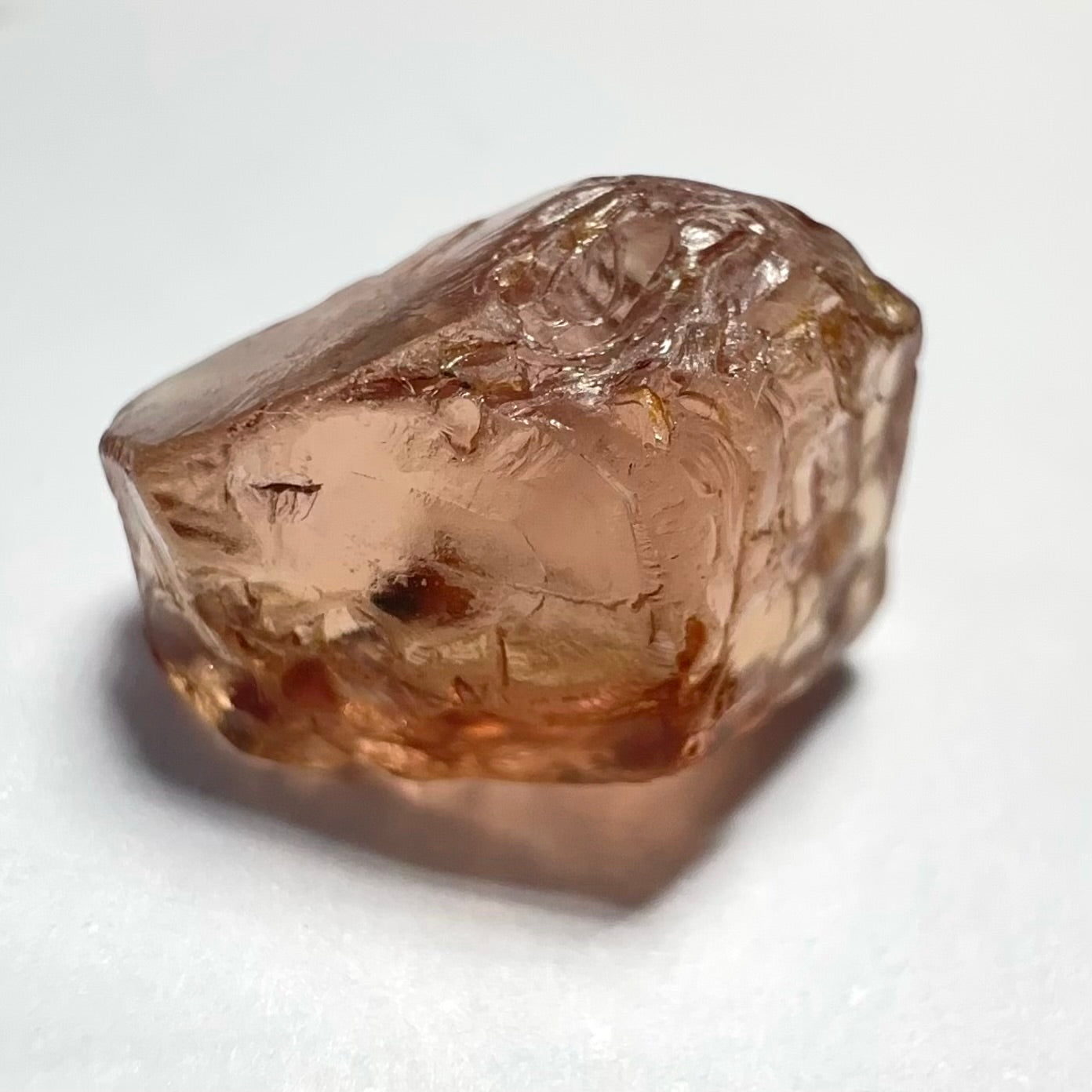 Peach Malaya Garnet, 4.95ct, vs-vvs, Unheated Untreated, Umba Valley Tanzania