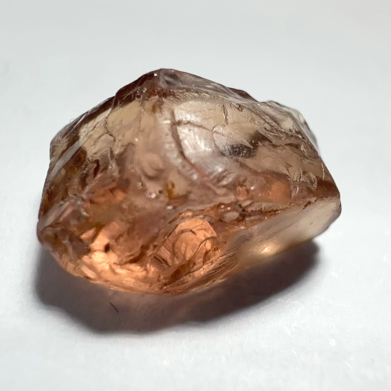 Peach Malaya Garnet, 4.95ct, vs-vvs, Unheated Untreated, Umba Valley Tanzania