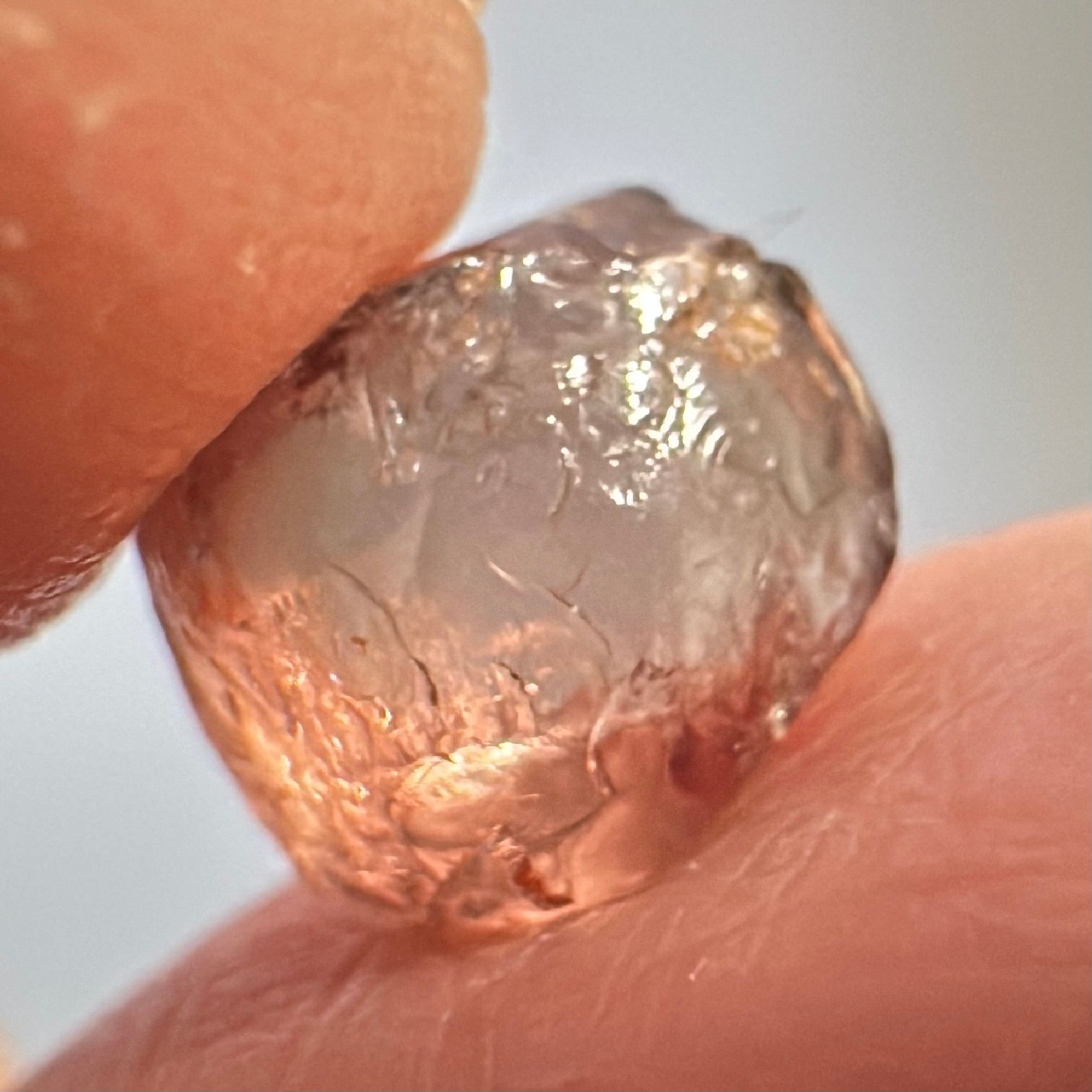 Peach Malaya Garnet, Colour Shifting, 3.81ct, vvs-if, Unheated Untreated, Umba Valley Tanzania