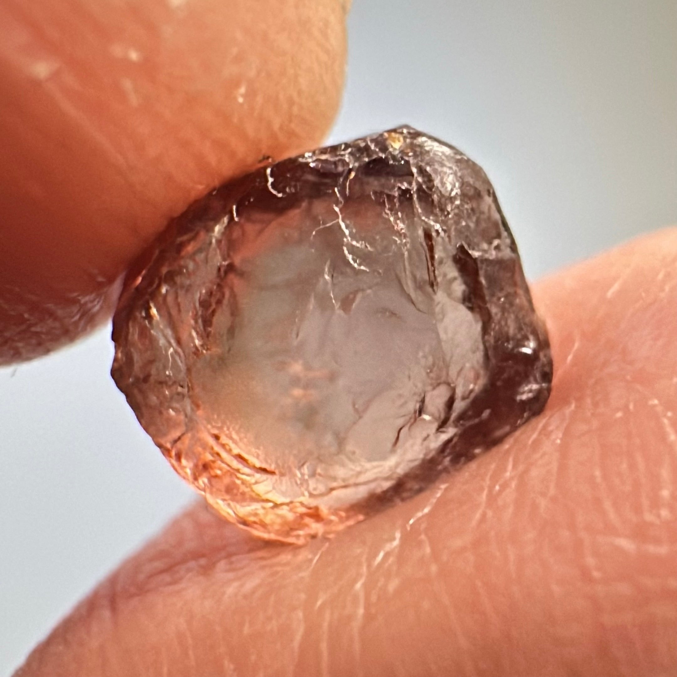 Peach Malaya Garnet, Colour Shifting, 3.81ct, vvs-if, Unheated Untreated, Umba Valley Tanzania