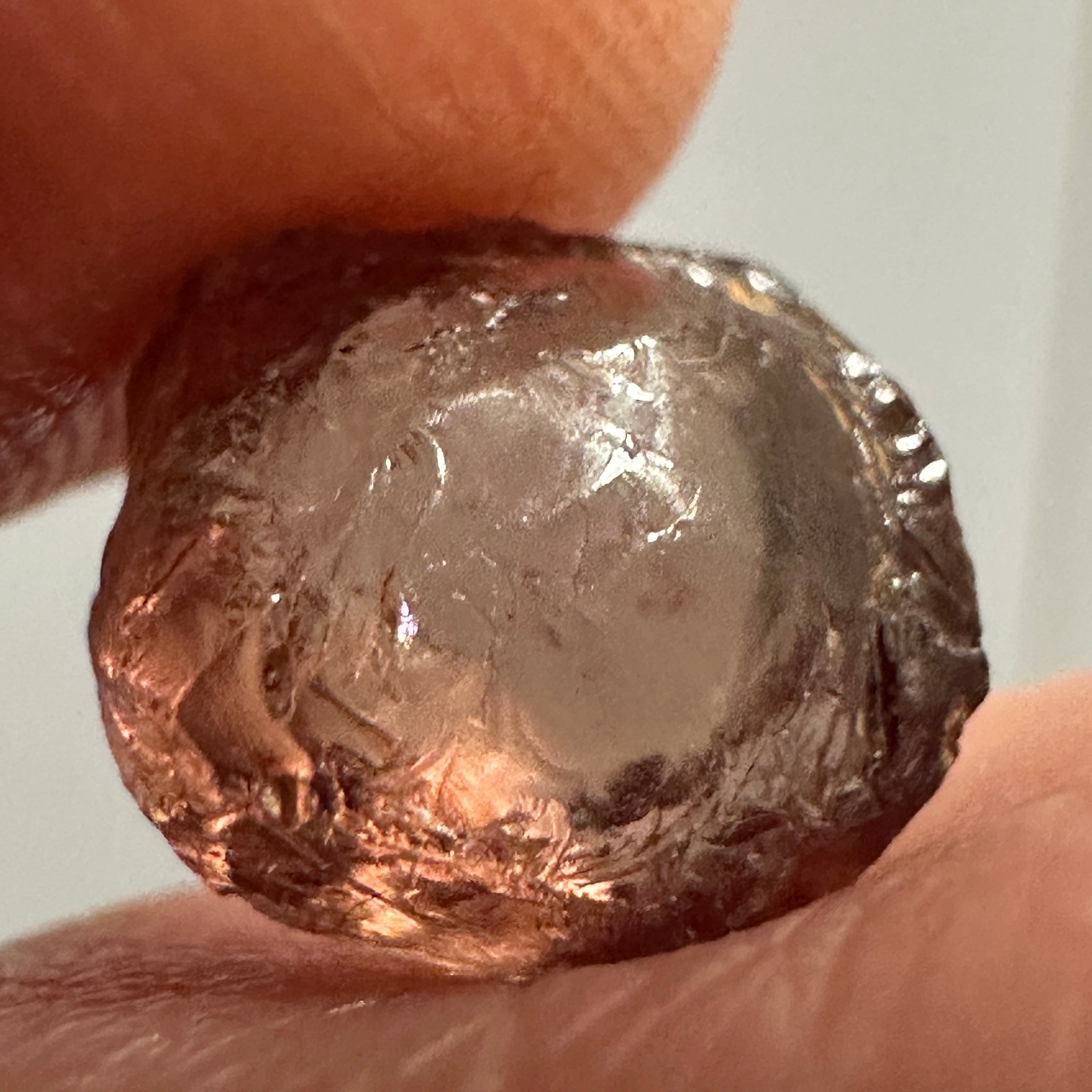 Peach Malaya Garnet, Colour Shifting, 3.81ct, vvs-if, Unheated Untreated, Umba Valley Tanzania