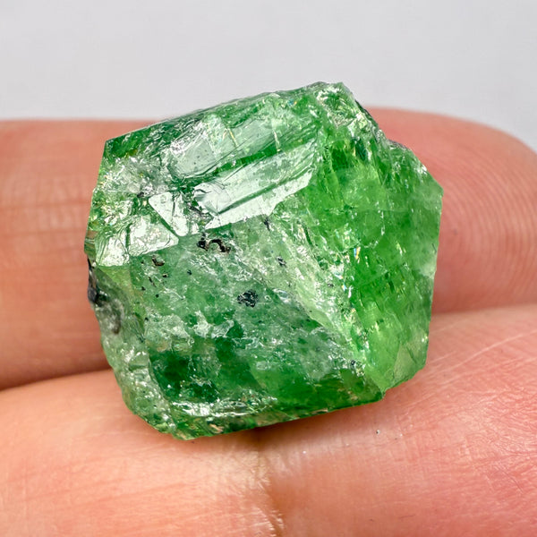 Tsavorite Garnet Crystal on Matrix, 29.48ct, Merelani, Tanzania, Untreated Unheated