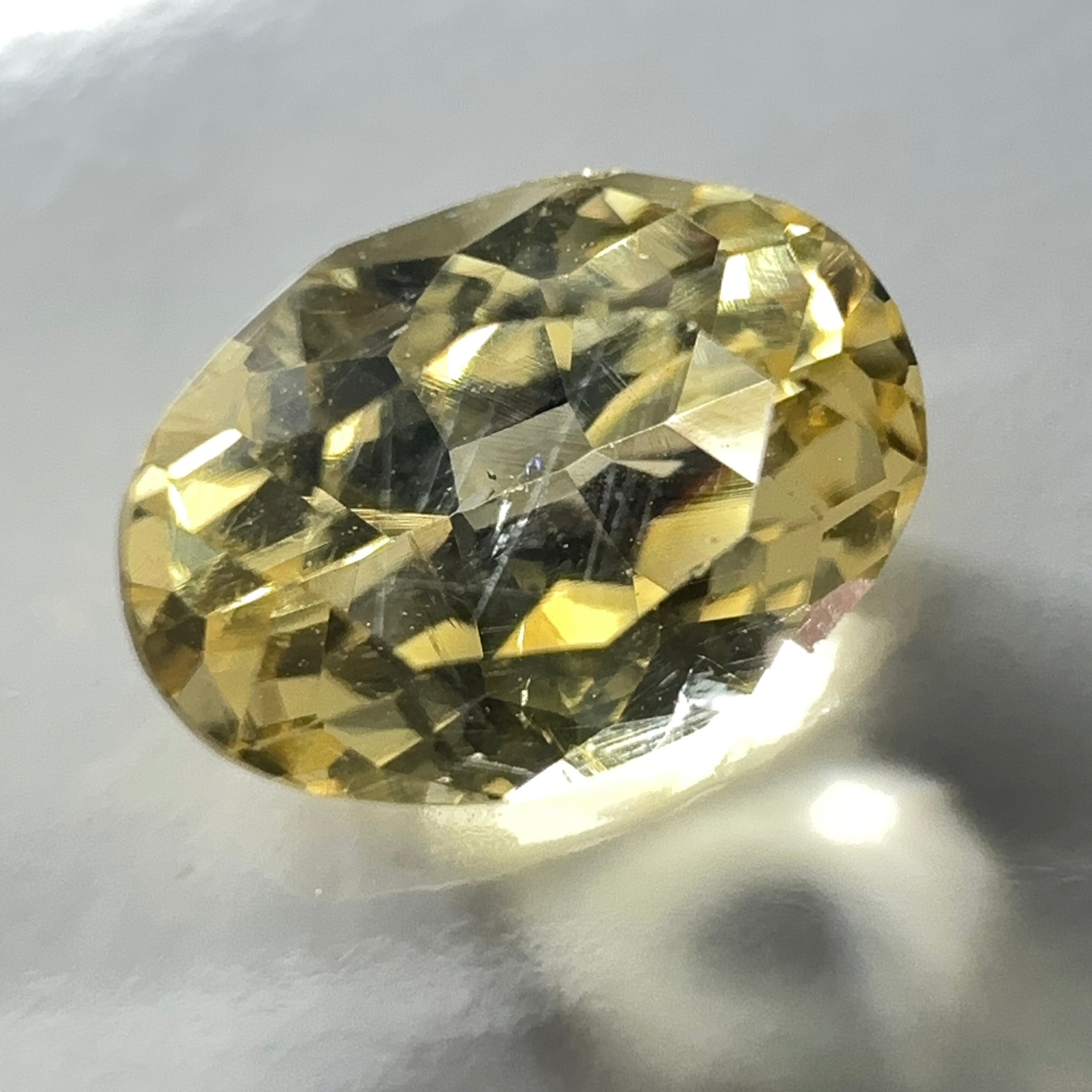 Yellow Grossular Garnet, 0.77ct, Merelani, Tanzania, Untreated Unheated