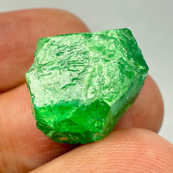 Tsavorite Garnet Crystal on Matrix, 17.92ct, Merelani, Tanzania, Untreated Unheated