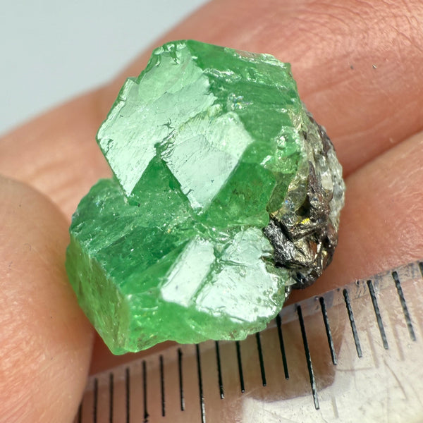 Tsavorite Garnet Crystal on Matrix, 10.31ct, Merelani, Tanzania, Untreated Unheated