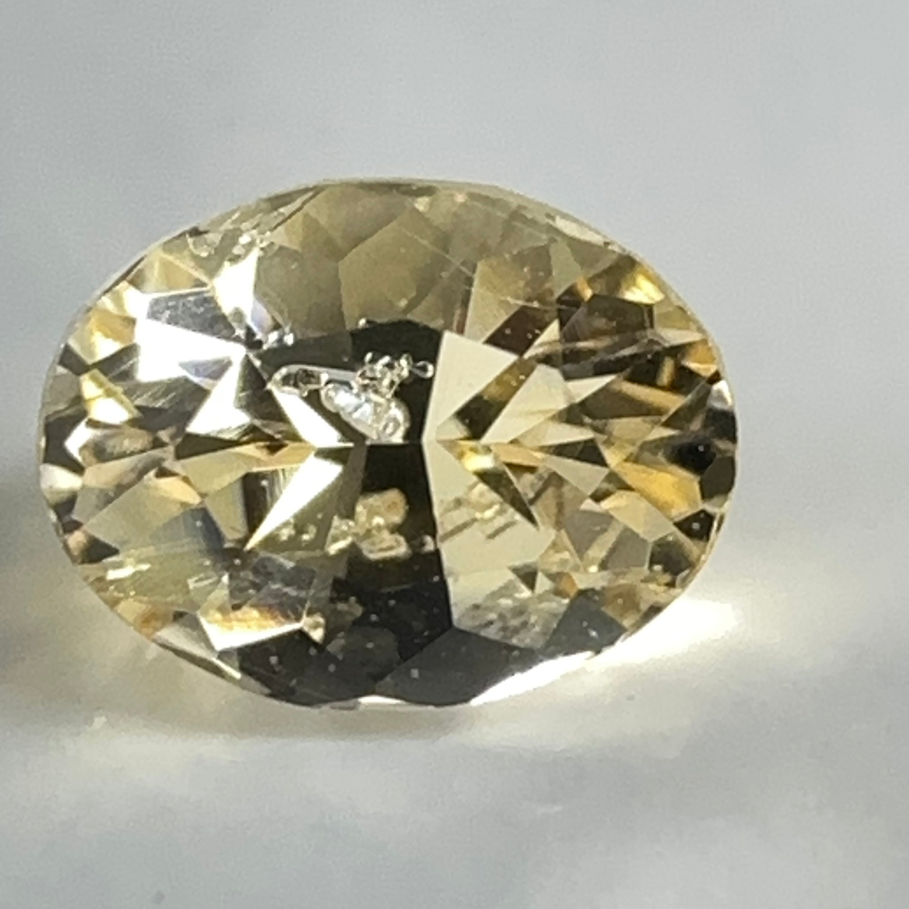 Yellow Grossular Garnet, 0.67ct, Merelani, Tanzania, Untreated Unheated, beautiful inclusions