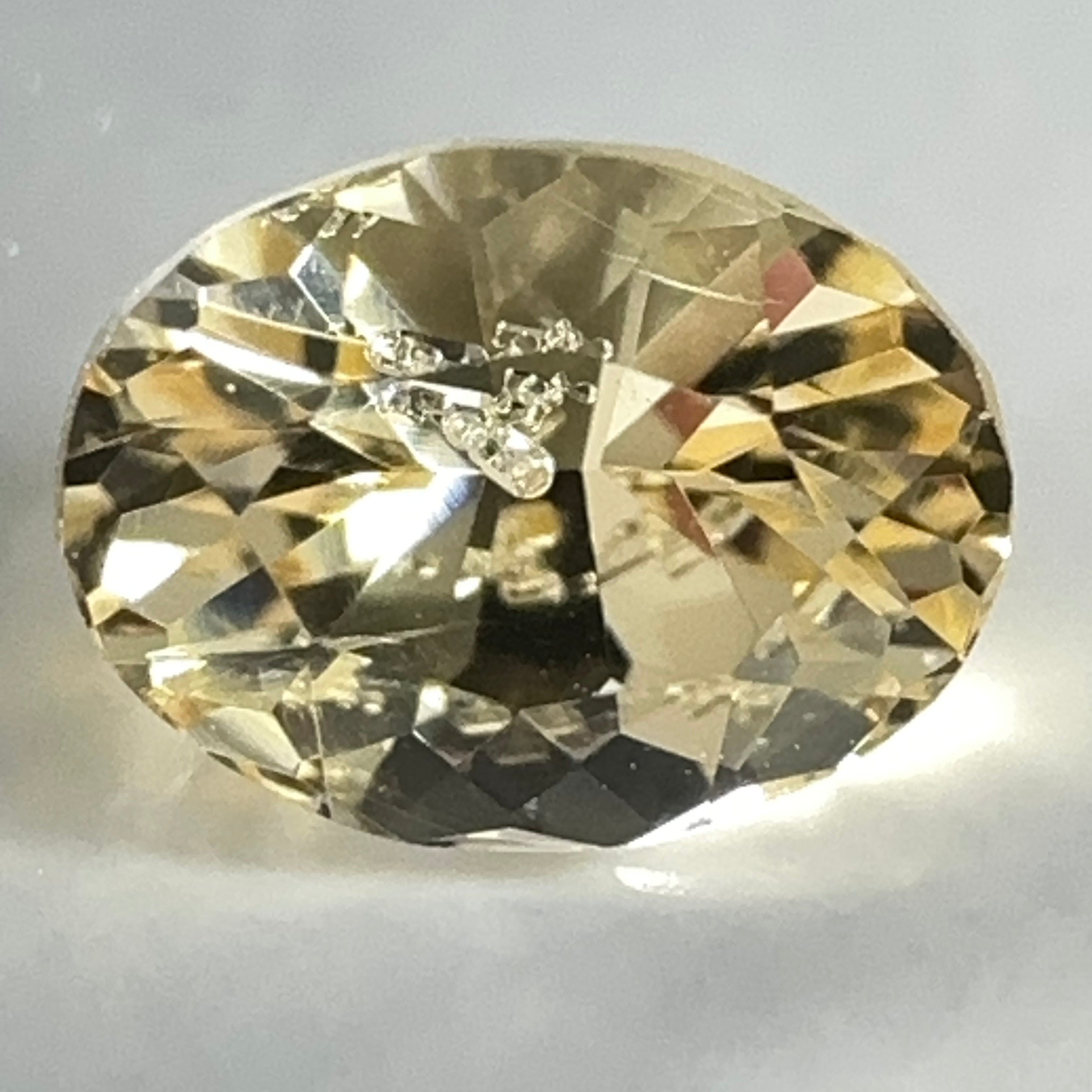 Yellow Grossular Garnet, 0.67ct, Merelani, Tanzania, Untreated Unheated, beautiful inclusions