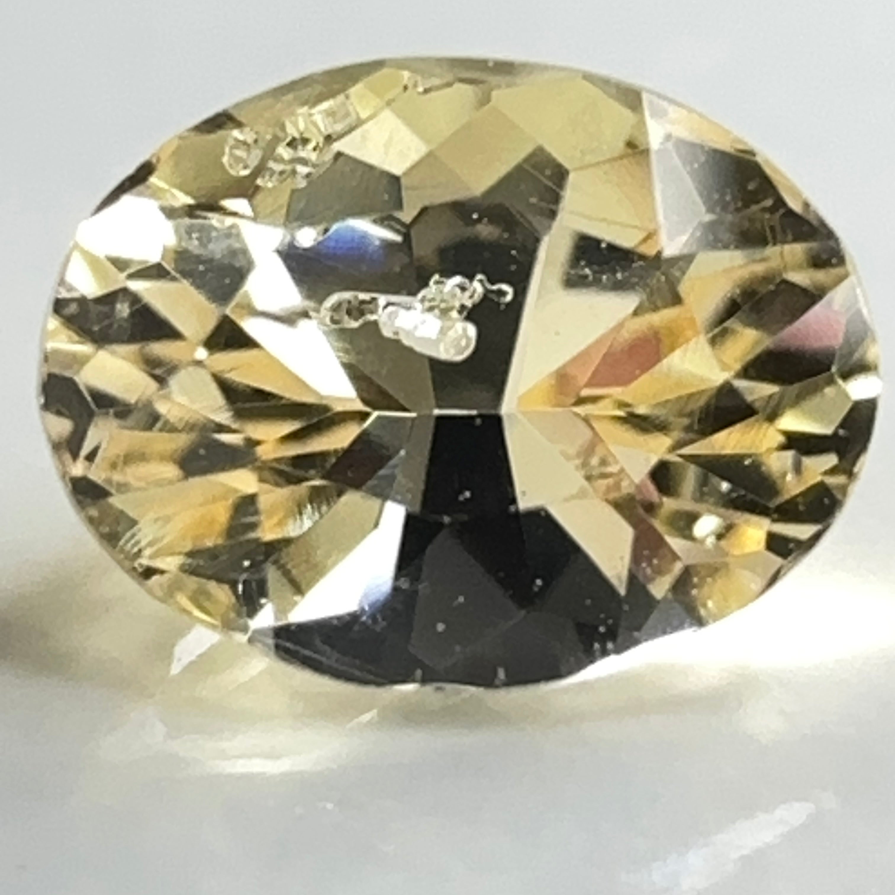 Yellow Grossular Garnet, 0.67ct, Merelani, Tanzania, Untreated Unheated, beautiful inclusions