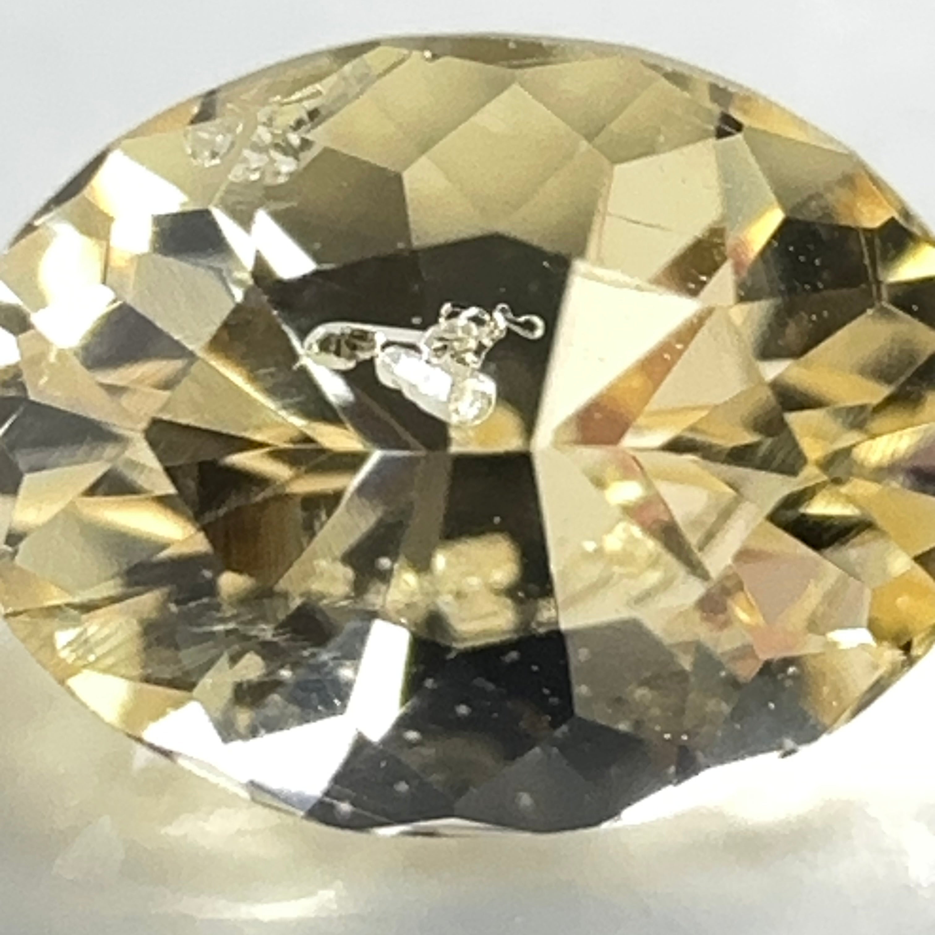 Yellow Grossular Garnet, 0.67ct, Merelani, Tanzania, Untreated Unheated, beautiful inclusions