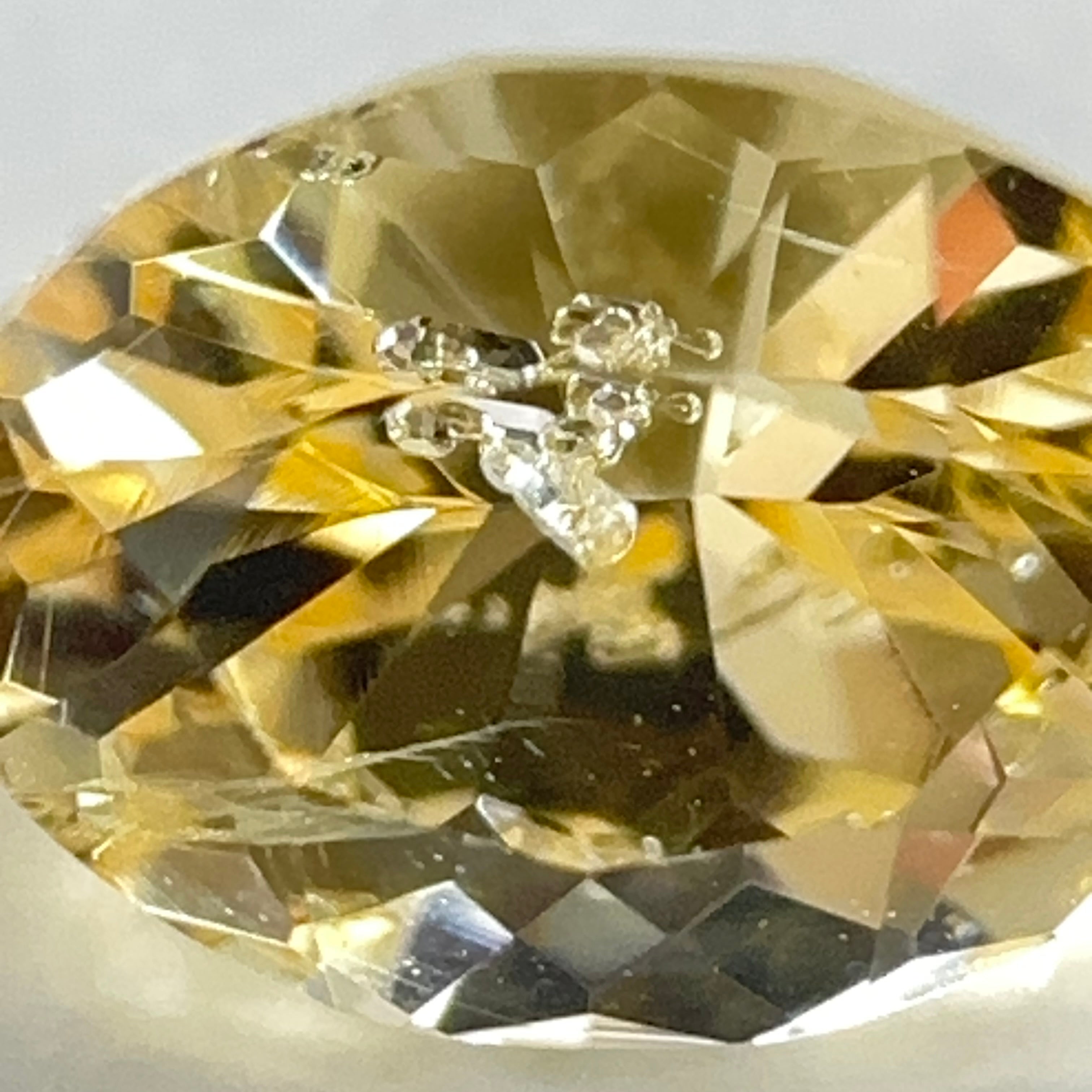 Yellow Grossular Garnet, 0.67ct, Merelani, Tanzania, Untreated Unheated, beautiful inclusions