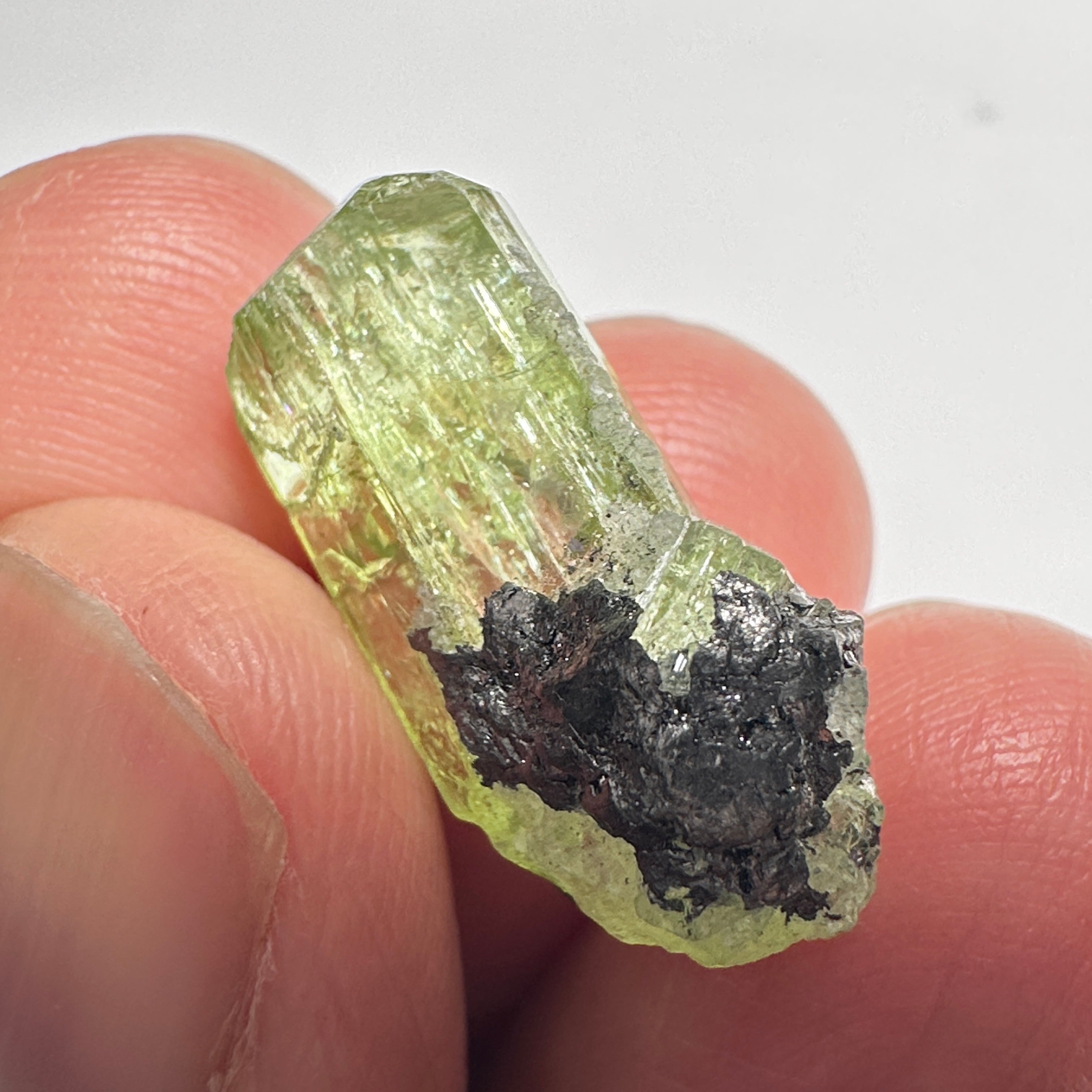 Diopside crystal on matrix, 3.0gm, Merelani, Tanzania