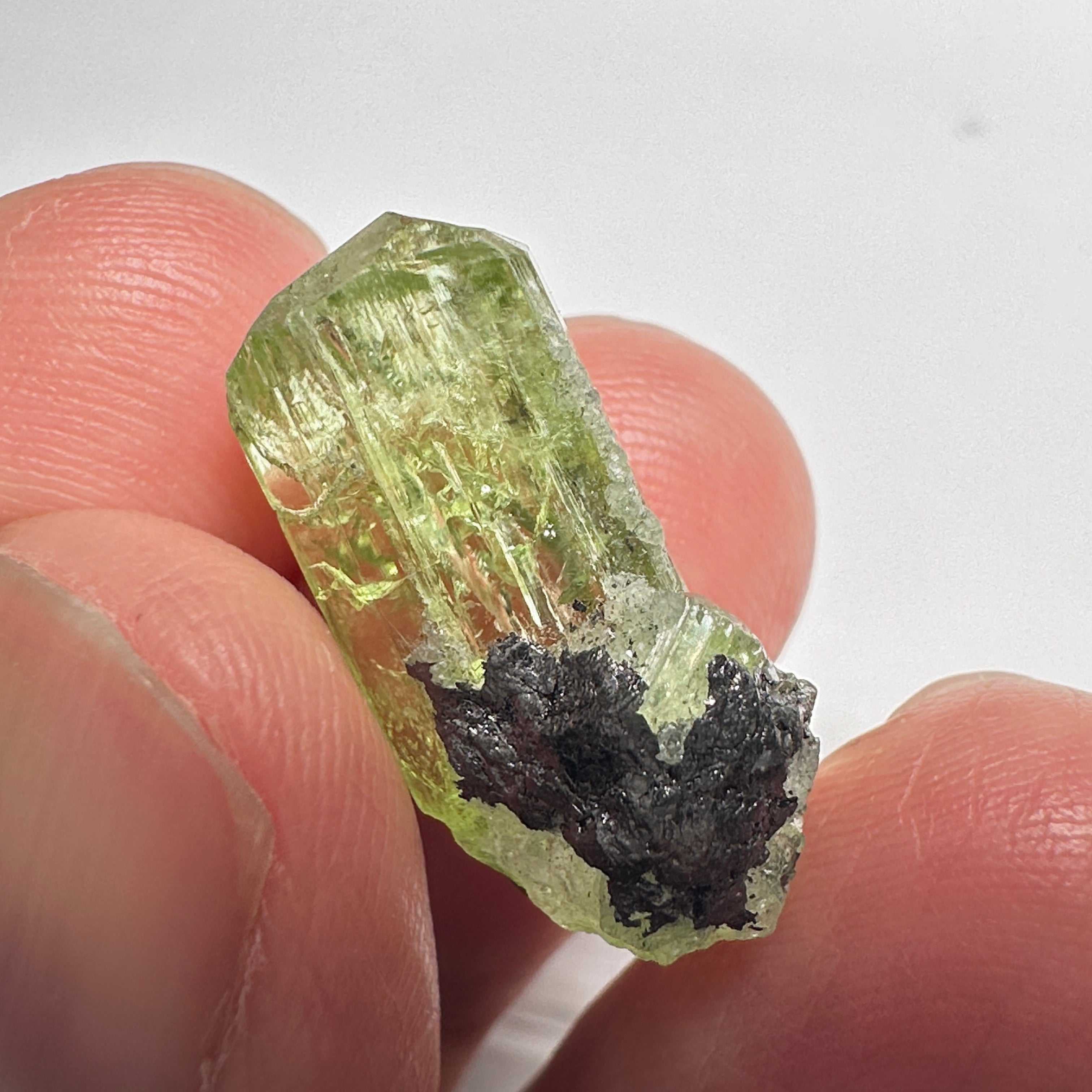 Diopside crystal on matrix, 3.0gm, Merelani, Tanzania