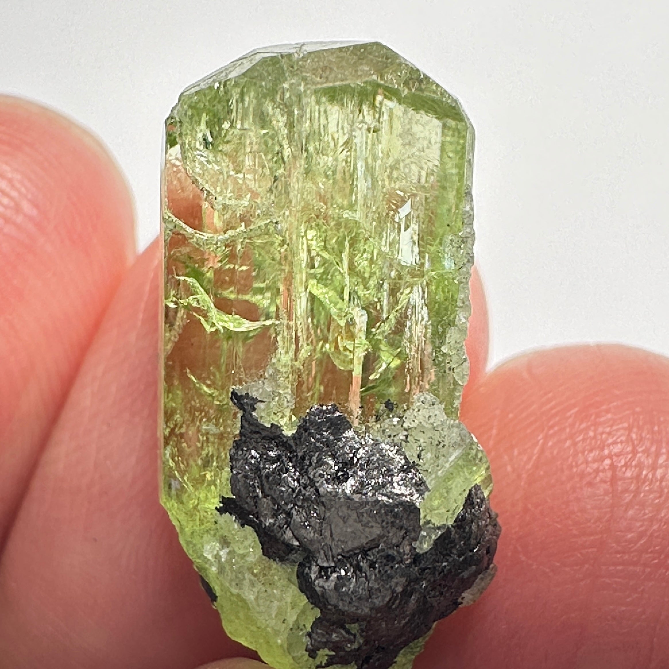 Diopside crystal on matrix, 3.0gm, Merelani, Tanzania