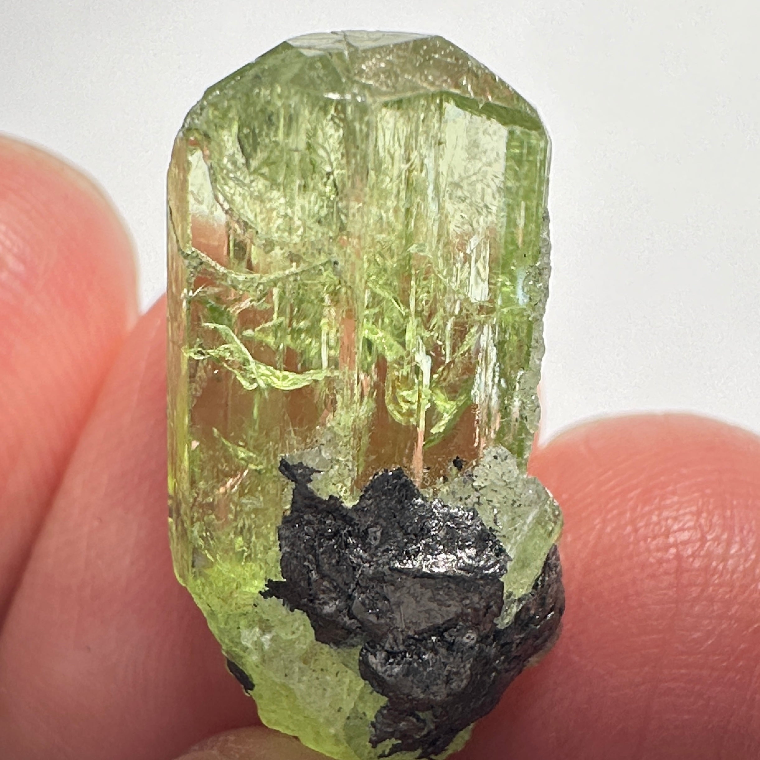 Diopside crystal on matrix, 3.0gm, Merelani, Tanzania