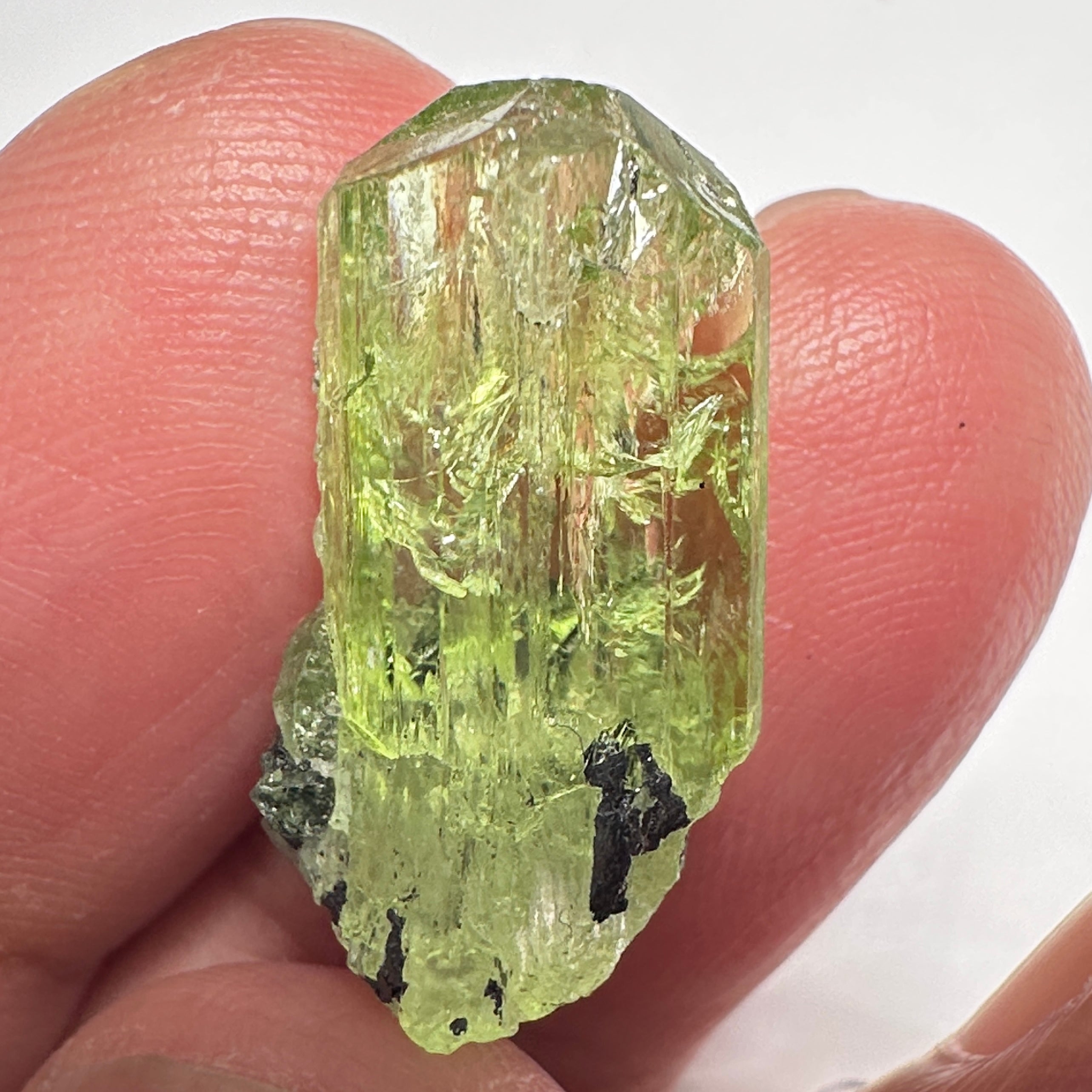 Diopside crystal on matrix, 3.0gm, Merelani, Tanzania