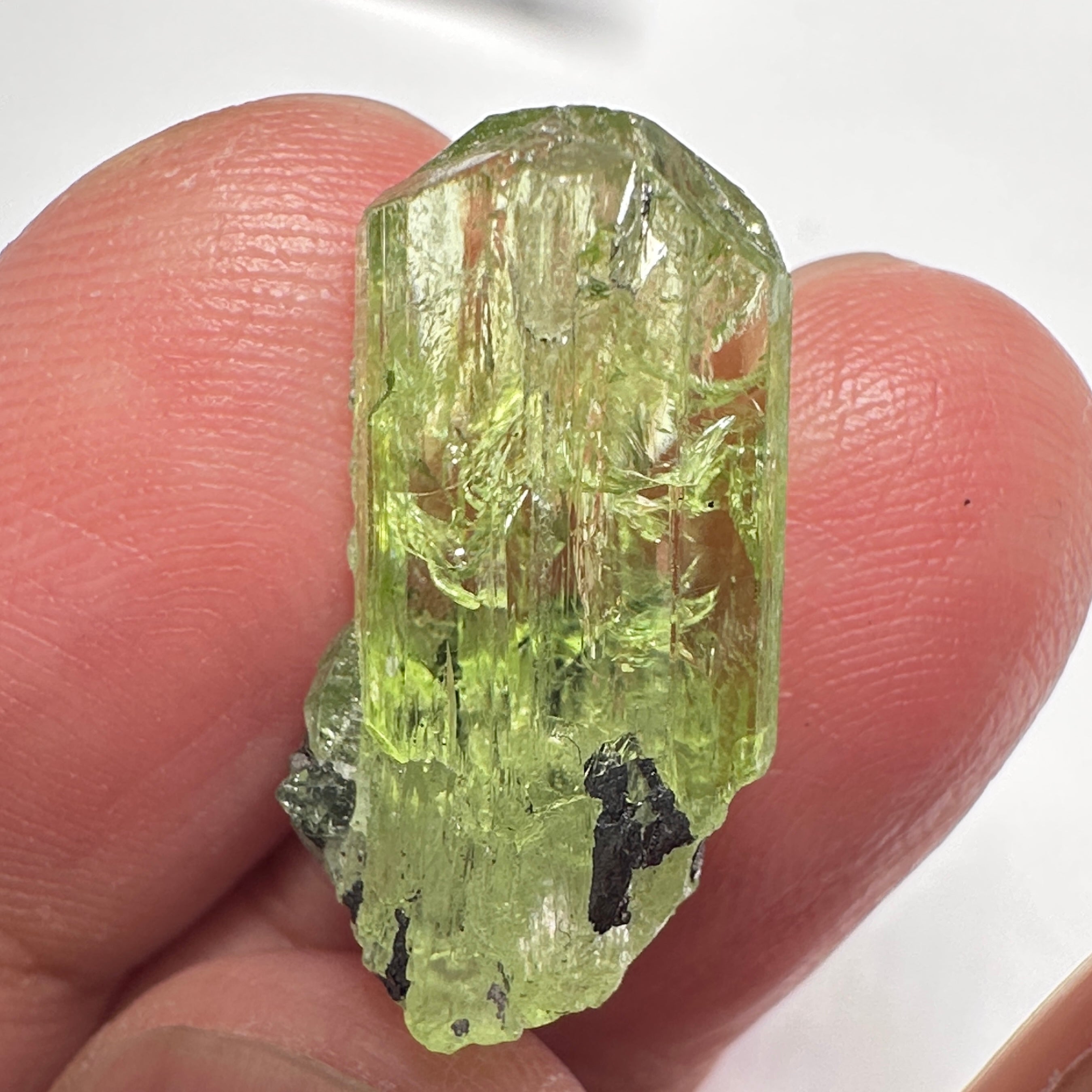 Diopside crystal on matrix, 3.0gm, Merelani, Tanzania