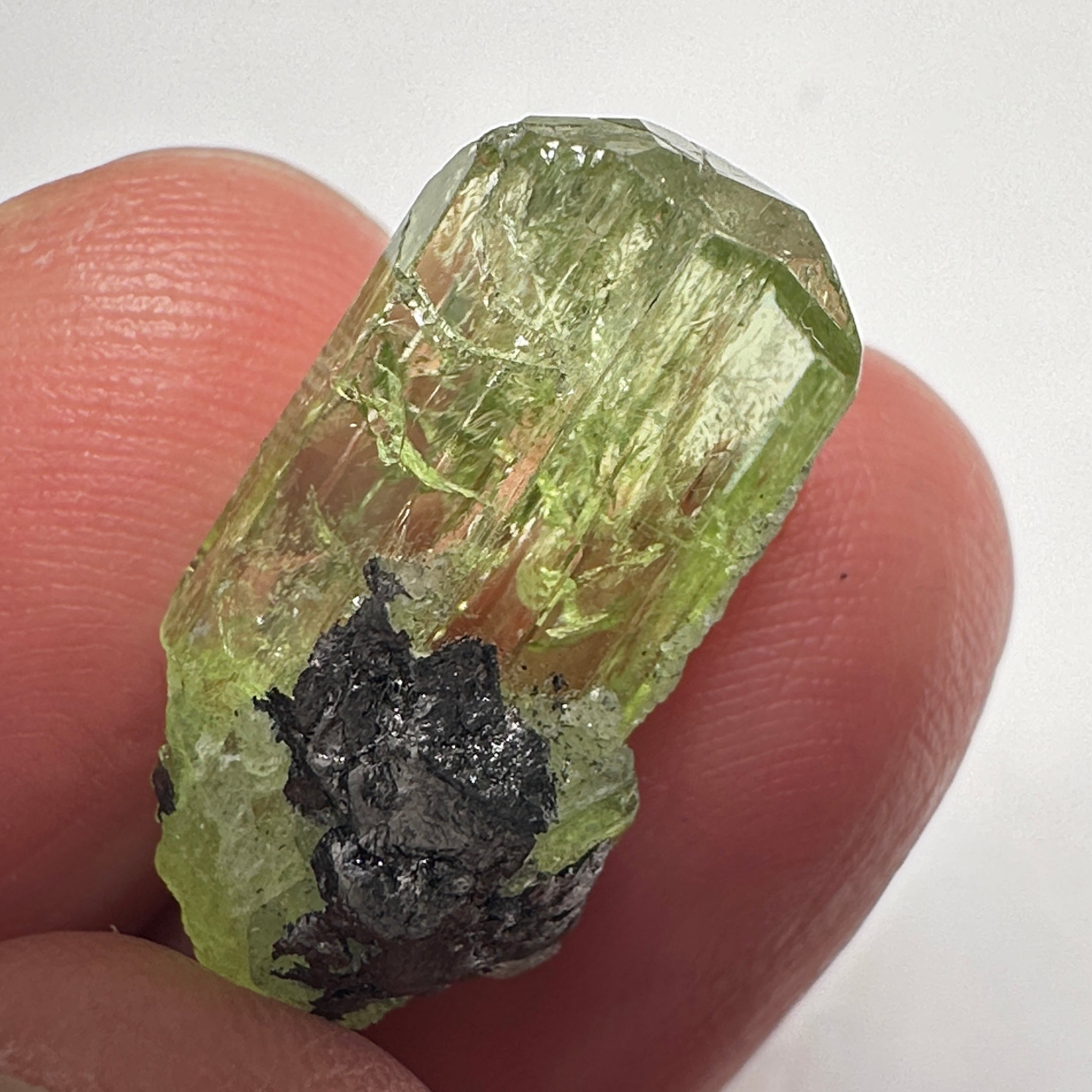 Diopside crystal on matrix, 3.0gm, Merelani, Tanzania