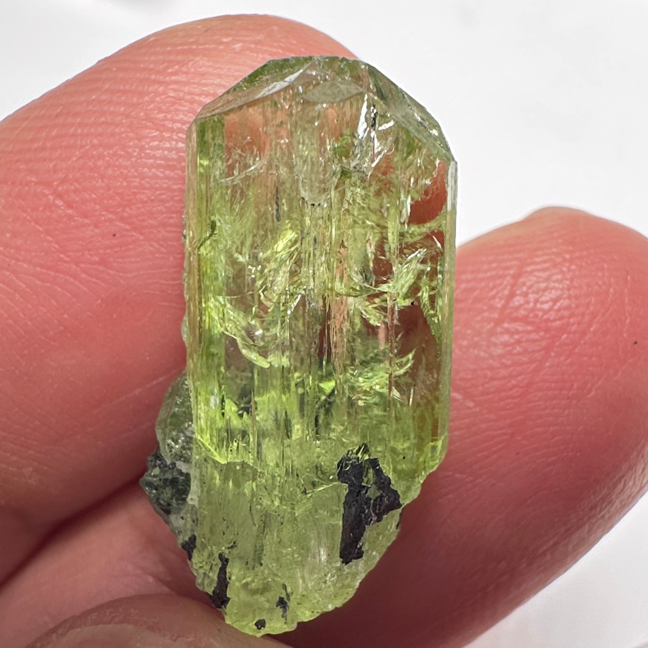 Diopside crystal on matrix, 3.0gm, Merelani, Tanzania