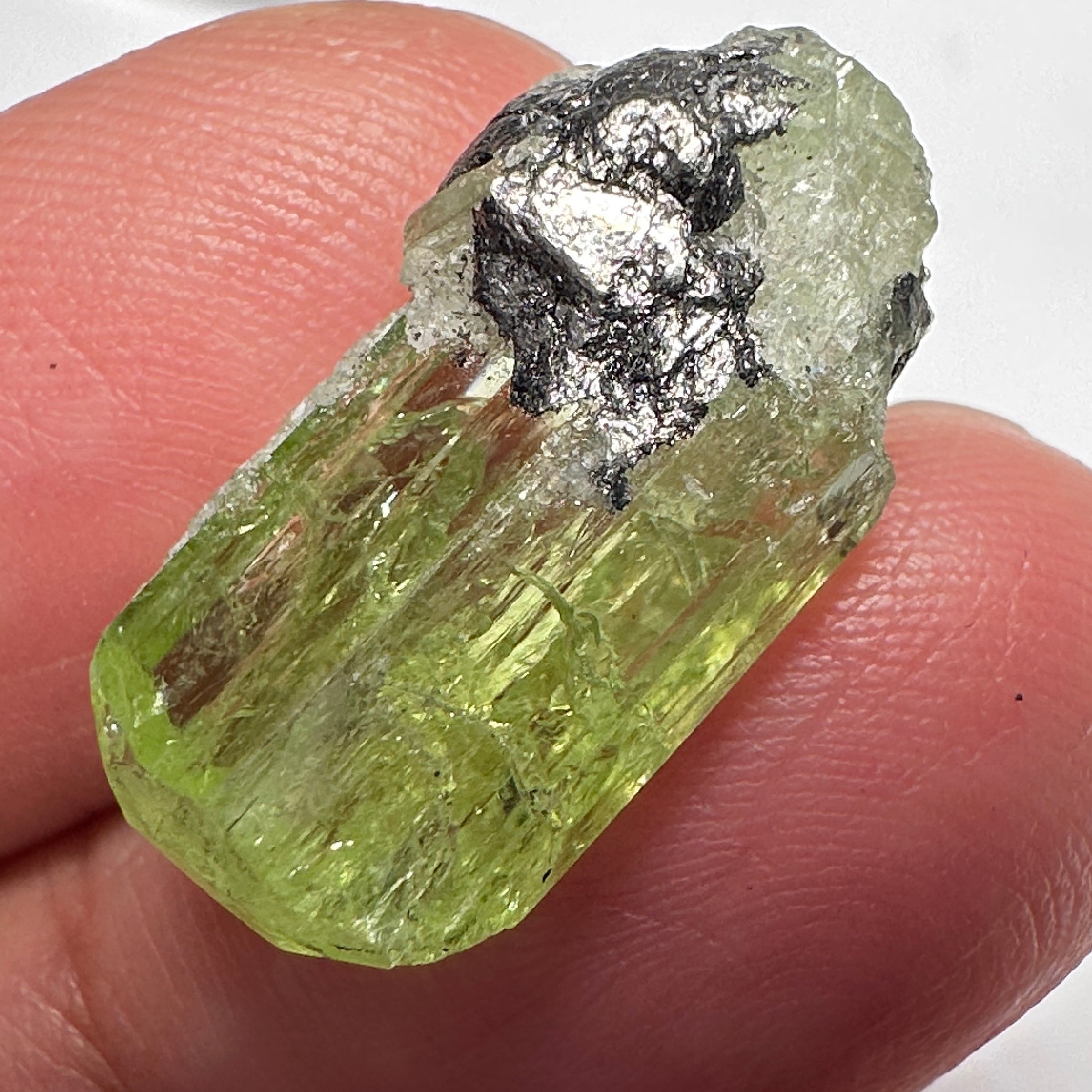 Diopside crystal on matrix, 3.0gm, Merelani, Tanzania