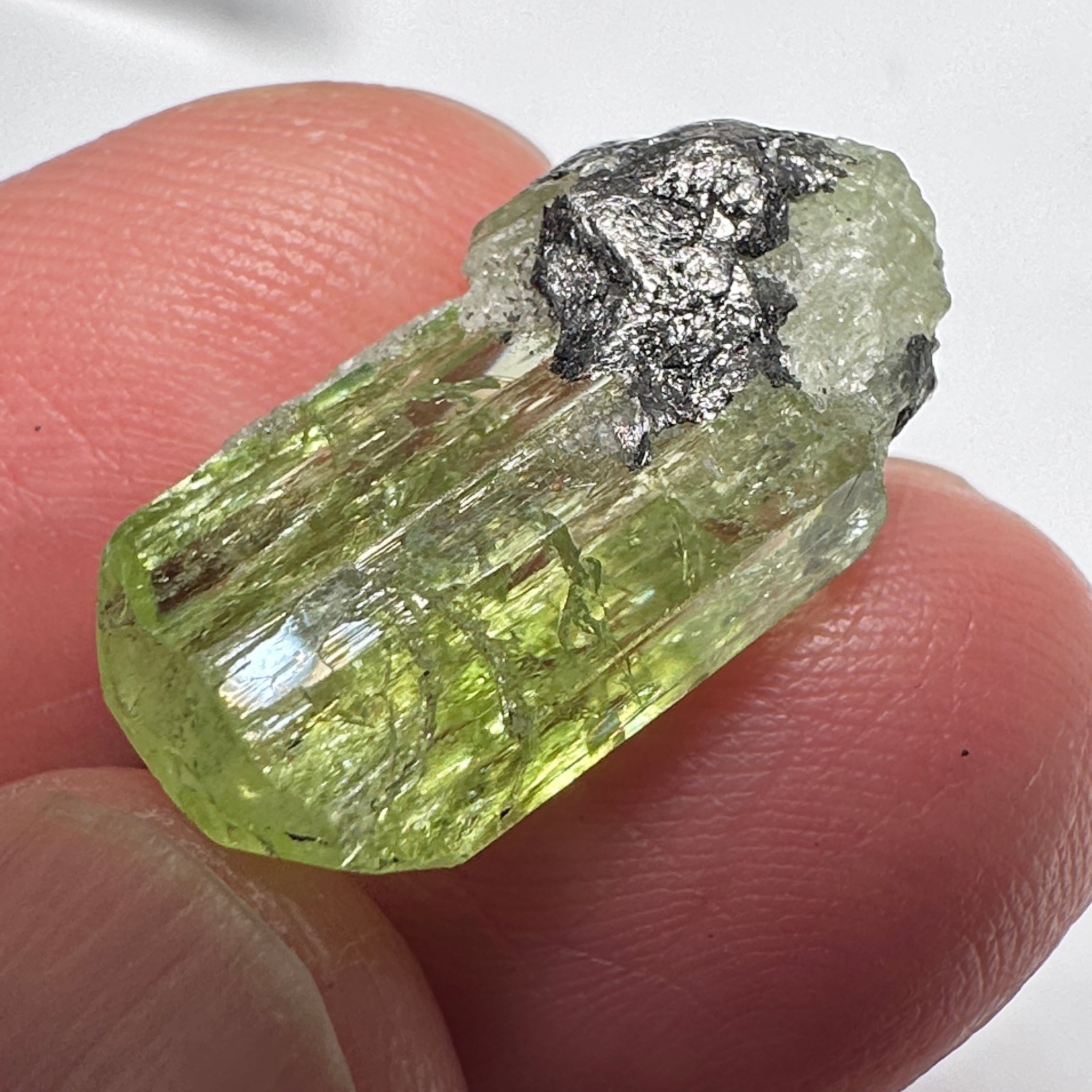 Diopside crystal on matrix, 3.0gm, Merelani, Tanzania