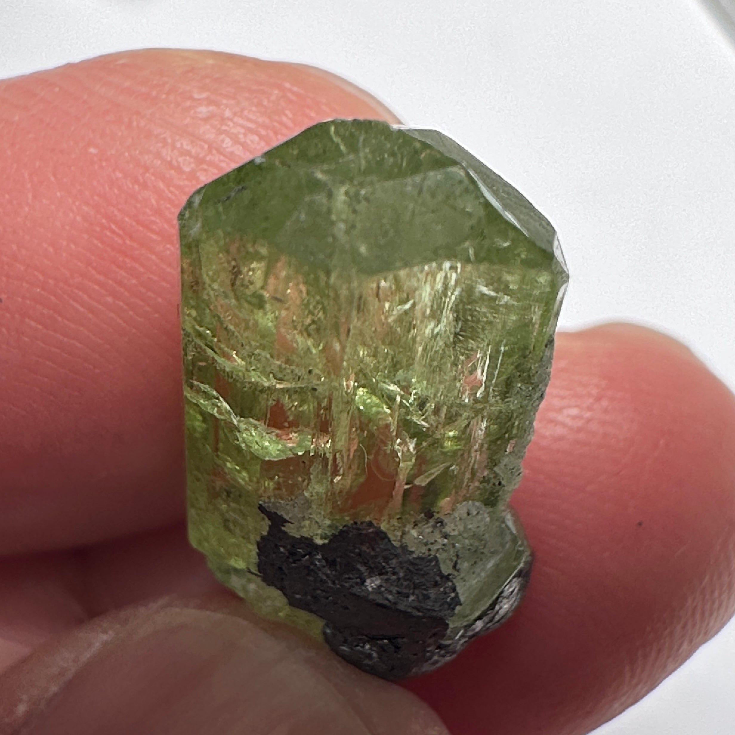 Diopside crystal on matrix, 3.0gm, Merelani, Tanzania