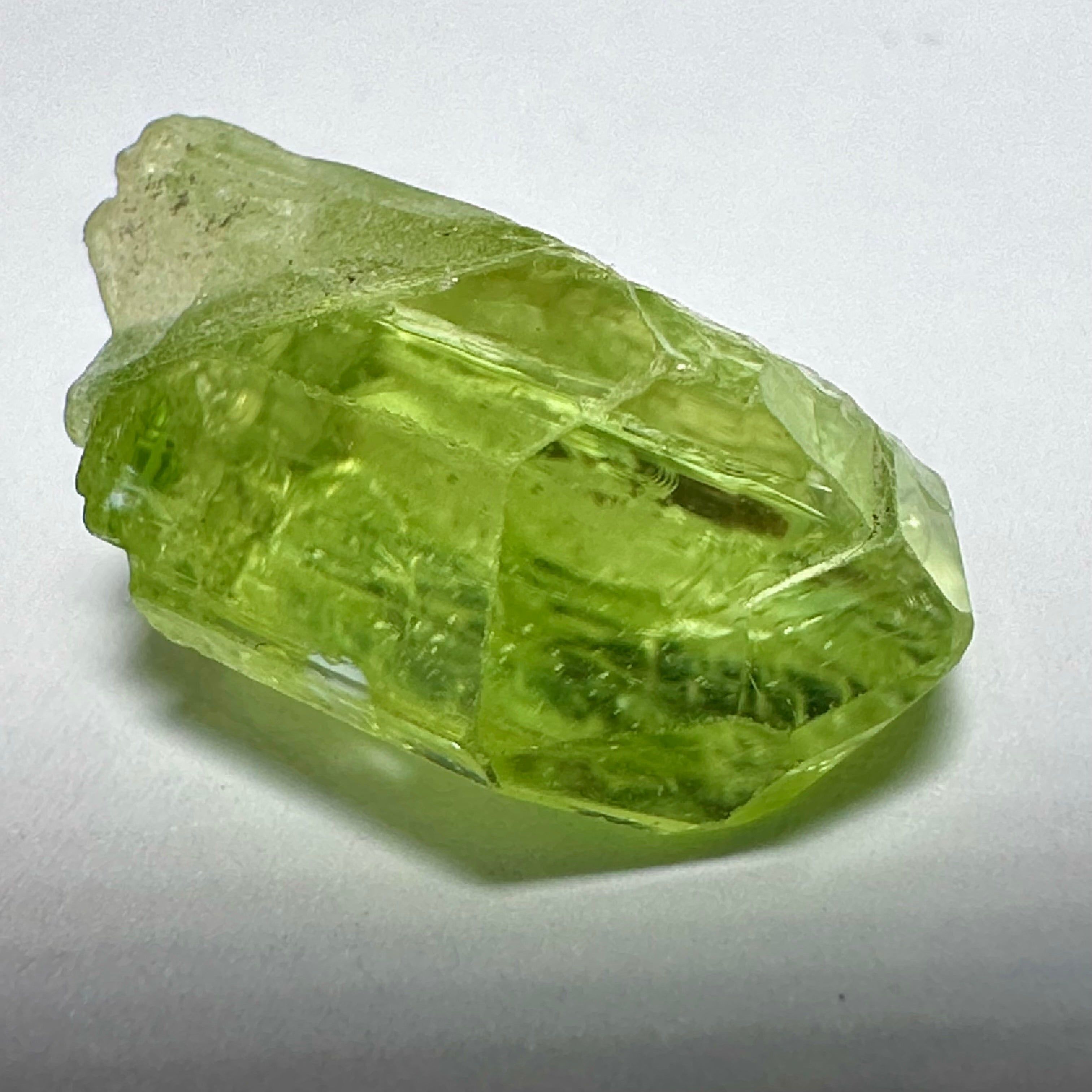 Diopside crystal, 1.5gm, Merelani, Tanzania - facetable portion