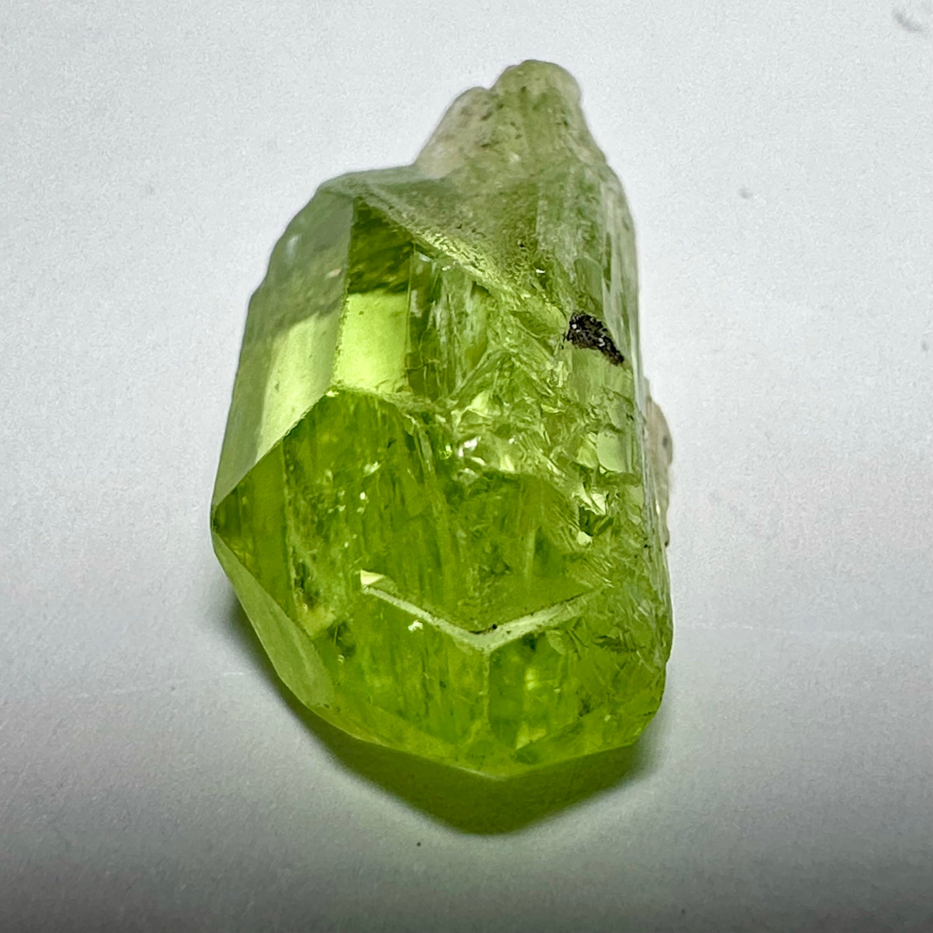 Diopside crystal, 1.5gm, Merelani, Tanzania - facetable portion