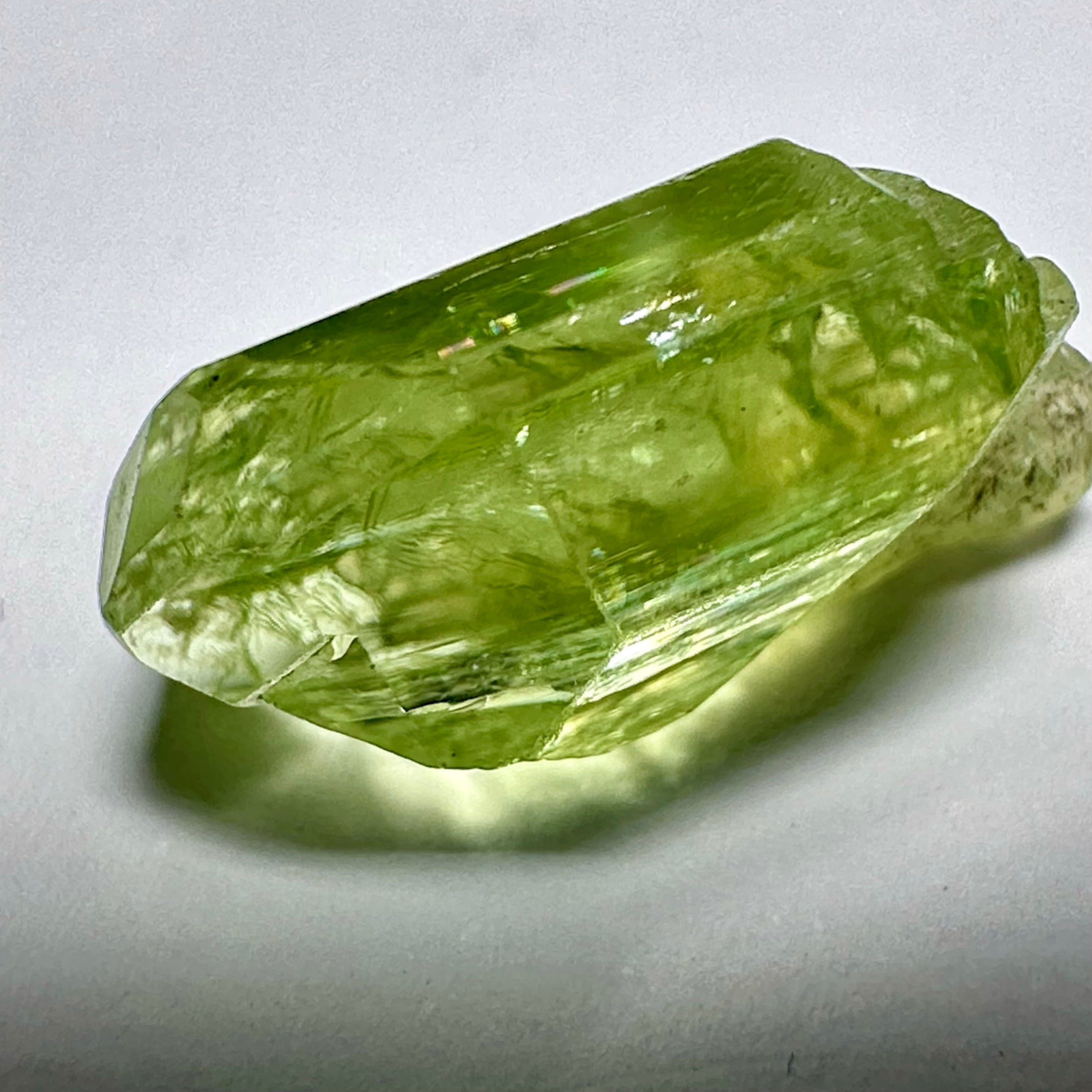 Diopside crystal, 1.5gm, Merelani, Tanzania - facetable portion