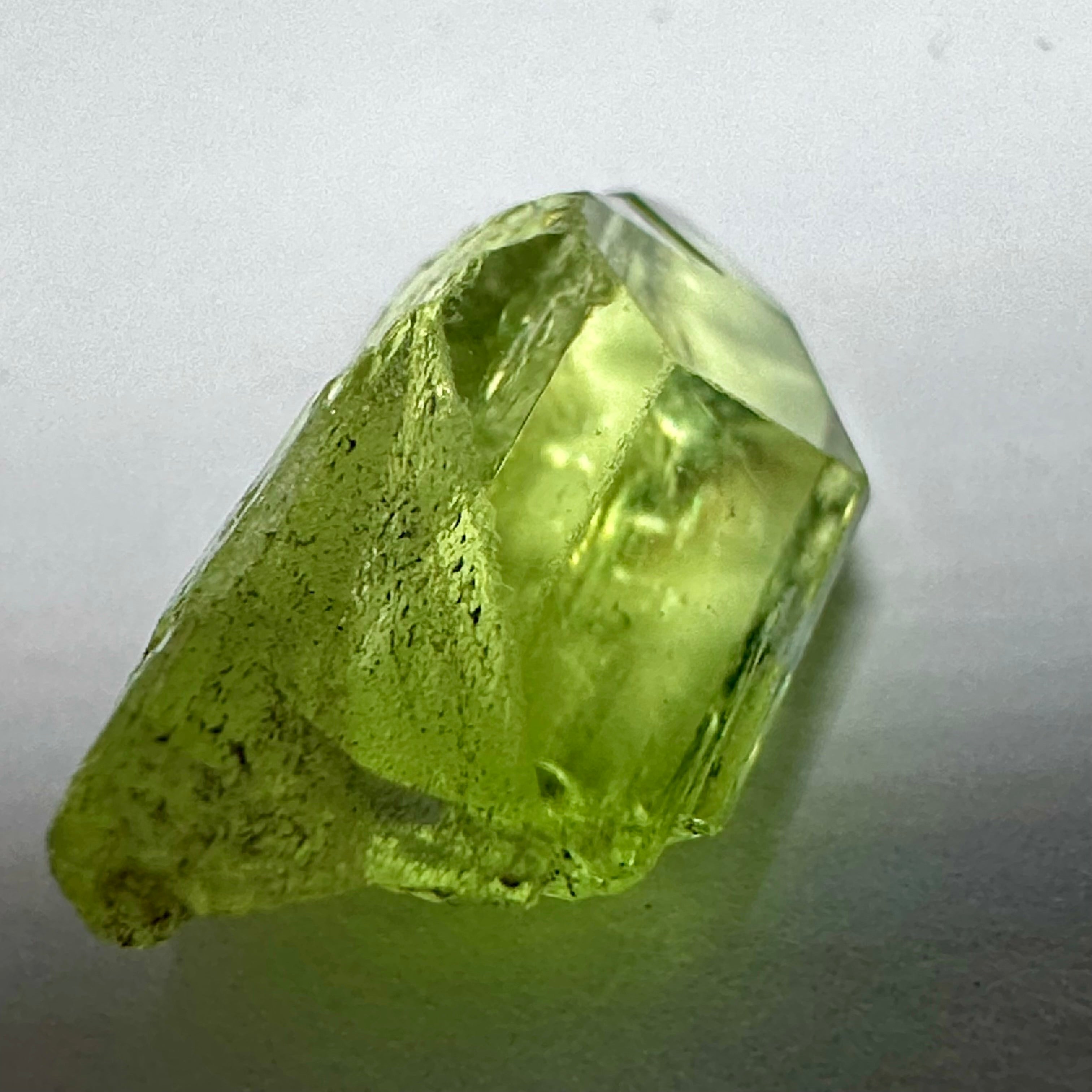 Diopside crystal, 1.5gm, Merelani, Tanzania - facetable portion