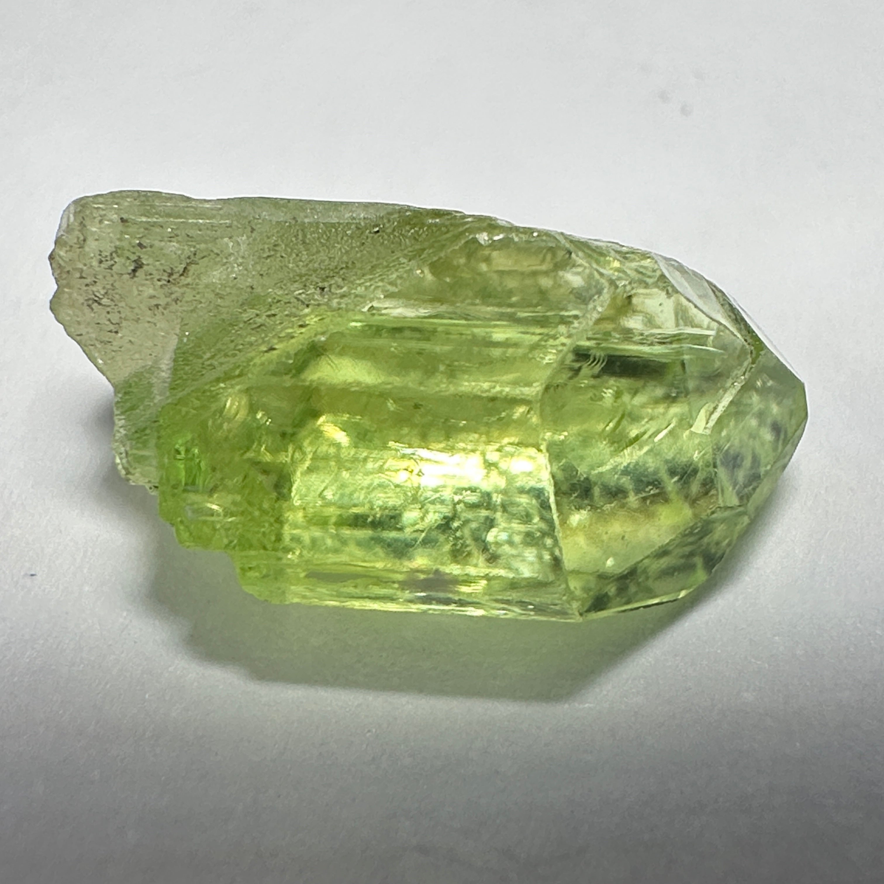 Diopside crystal, 1.5gm, Merelani, Tanzania - facetable portion