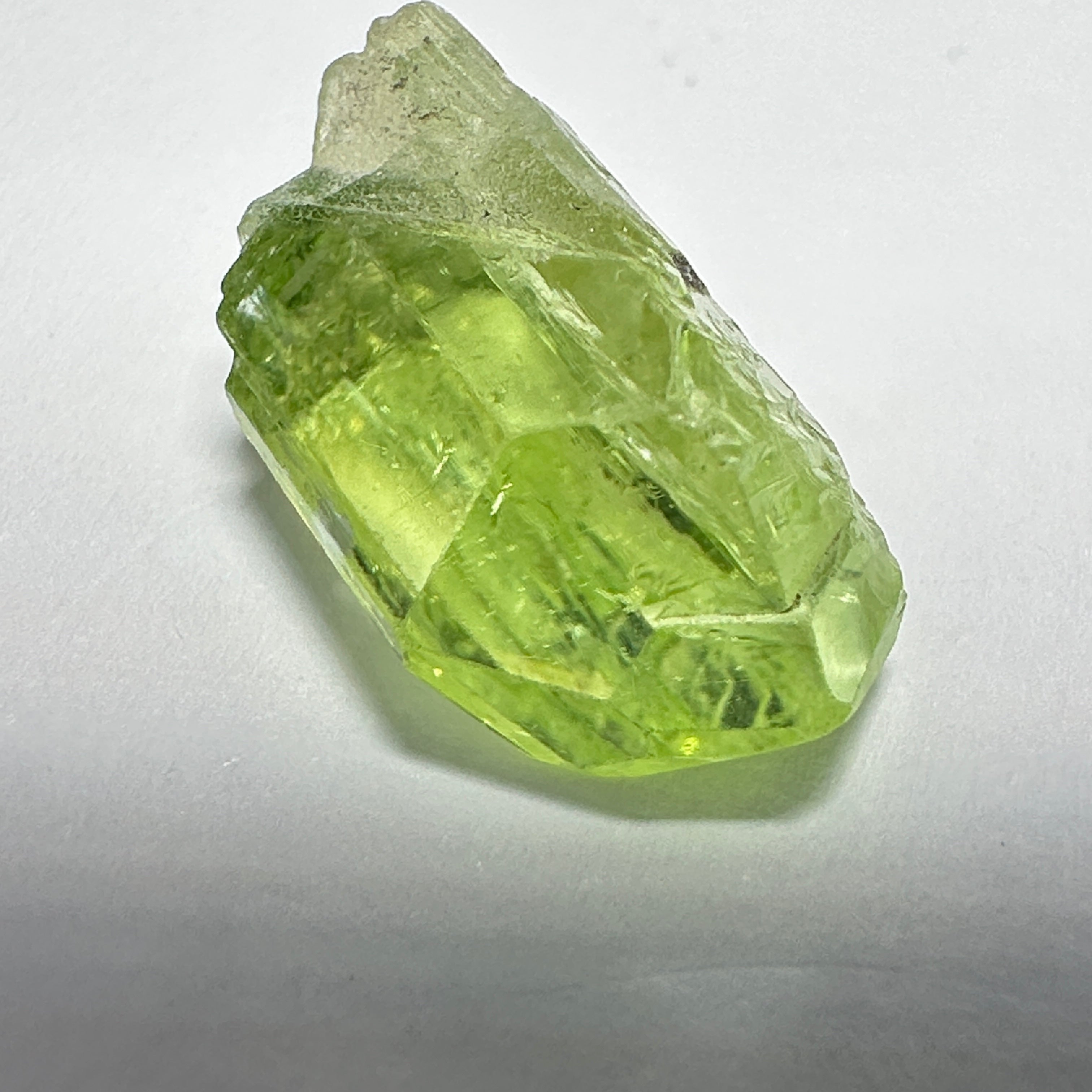 Diopside crystal, 1.5gm, Merelani, Tanzania - facetable portion