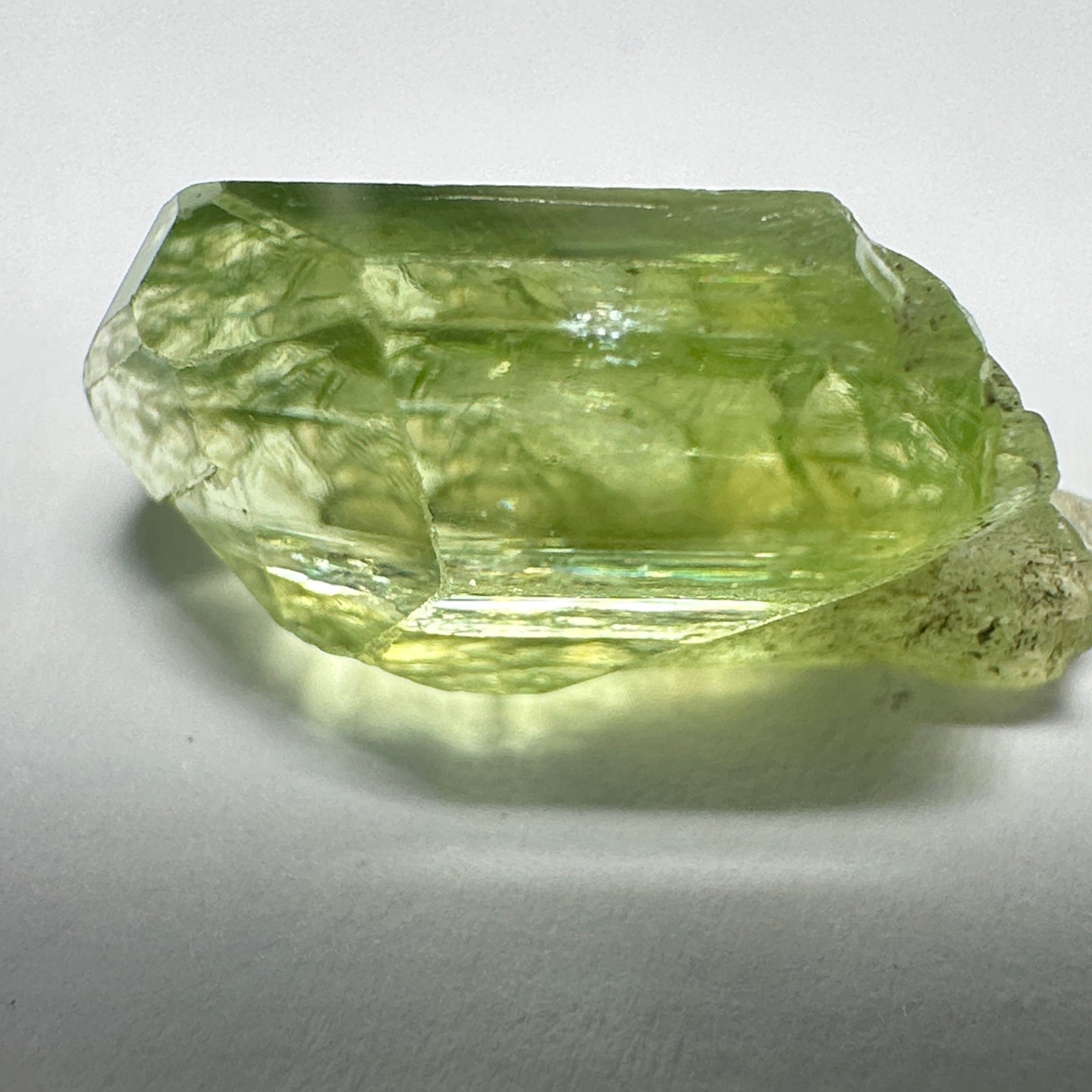 Diopside crystal, 1.5gm, Merelani, Tanzania - facetable portion