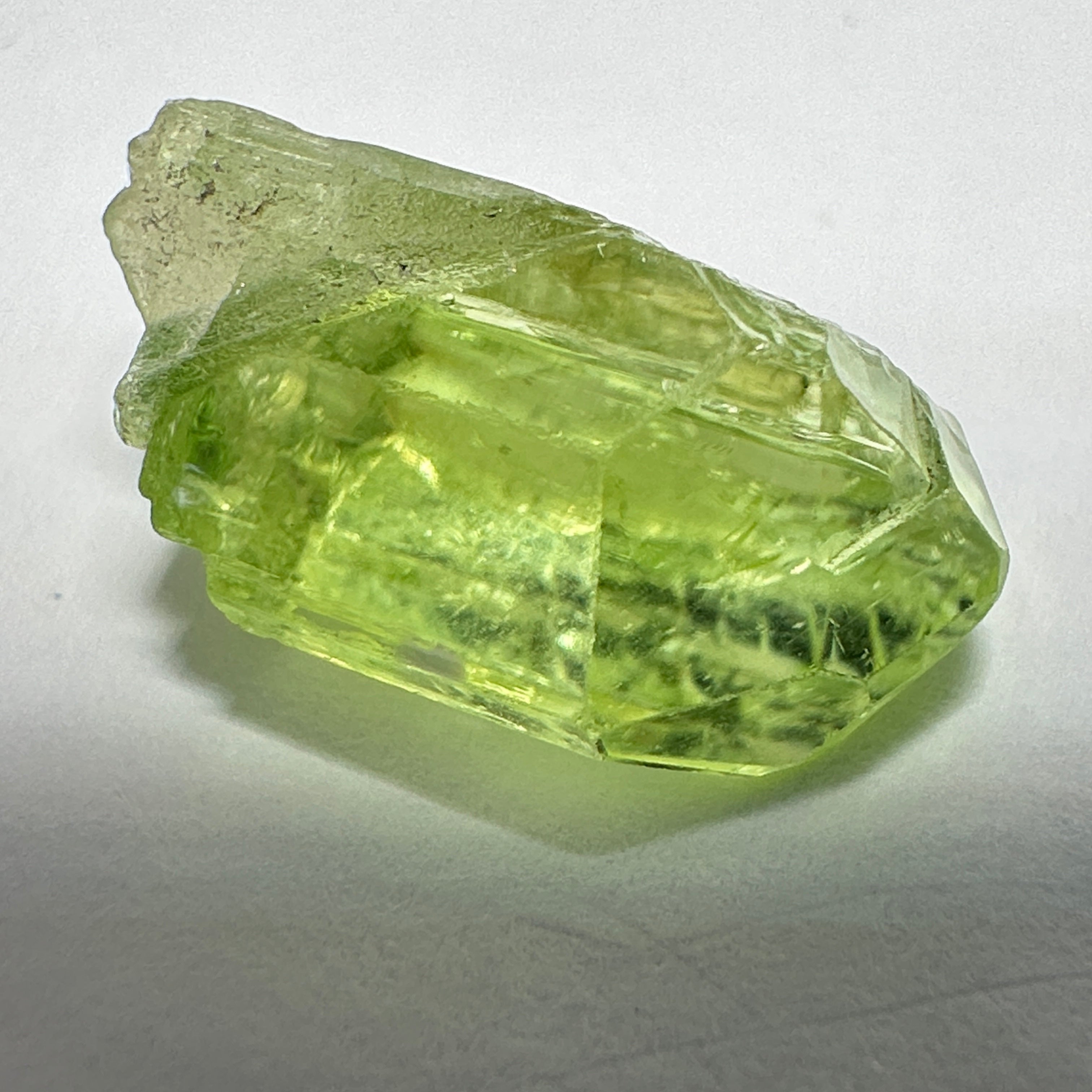 Diopside crystal, 1.5gm, Merelani, Tanzania - facetable portion