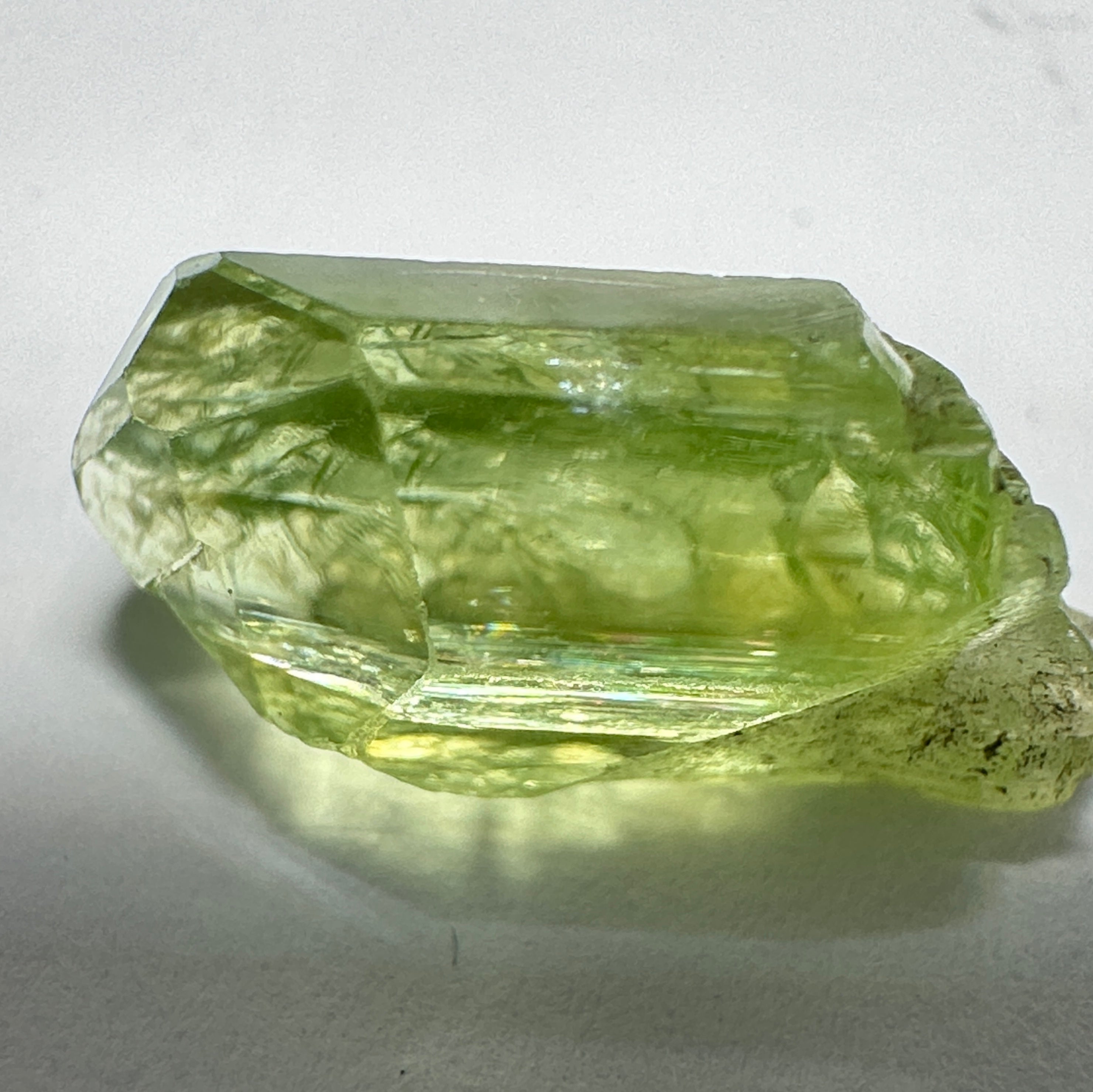 Diopside crystal, 1.5gm, Merelani, Tanzania - facetable portion