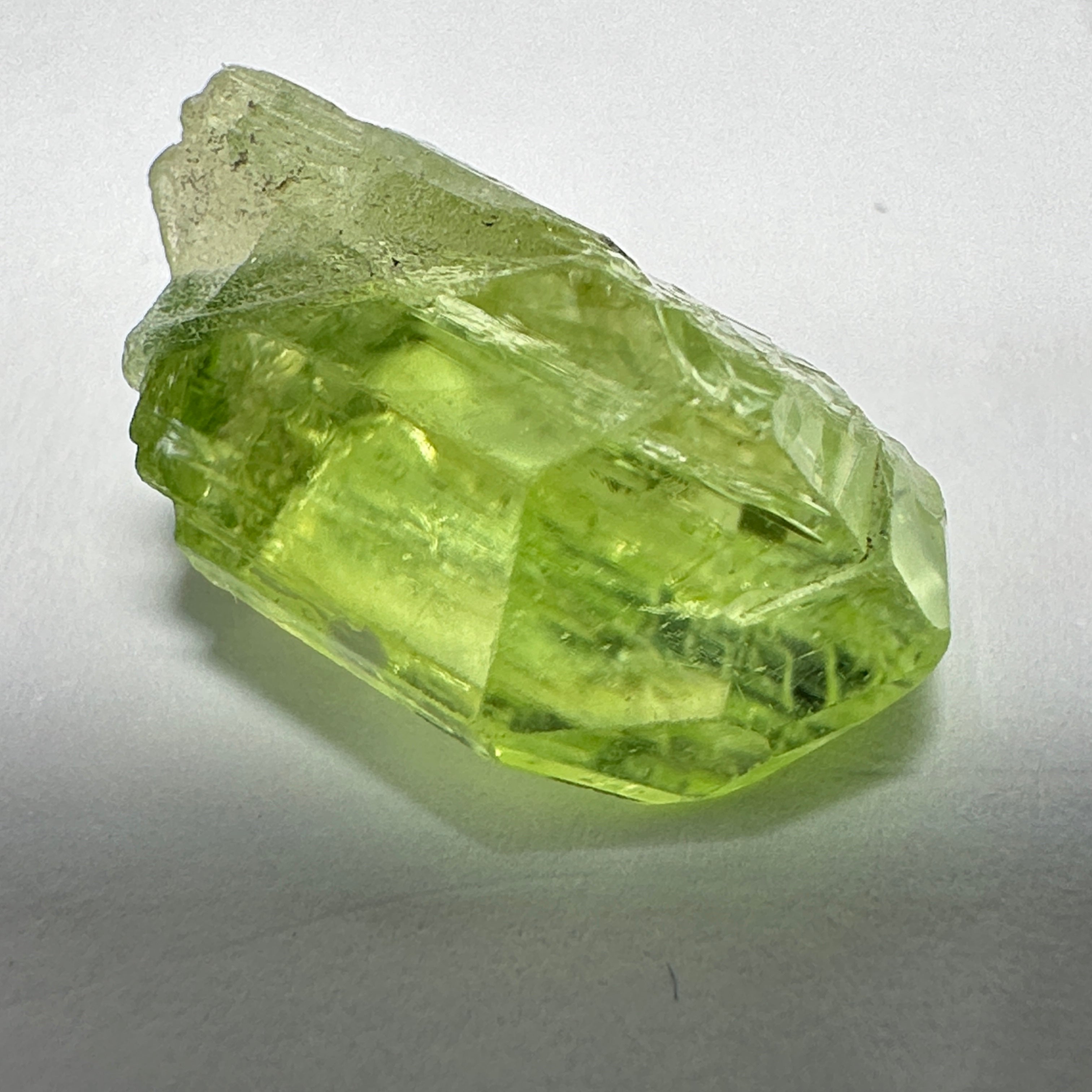 Diopside crystal, 1.5gm, Merelani, Tanzania - facetable portion