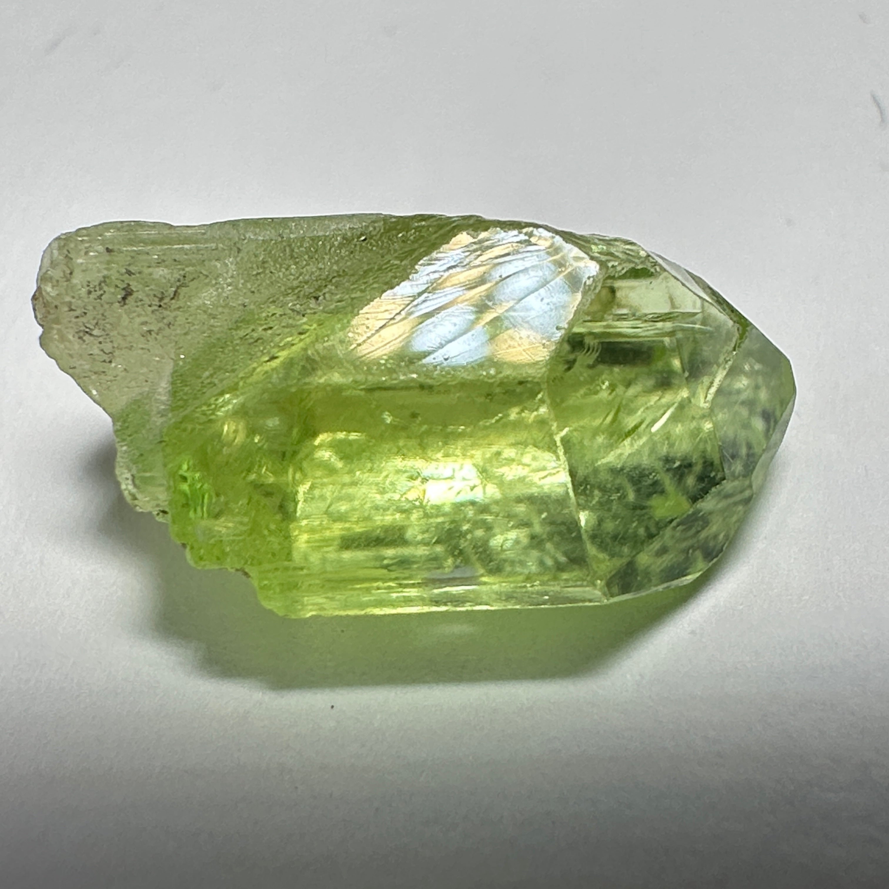 Diopside crystal, 1.5gm, Merelani, Tanzania - facetable portion