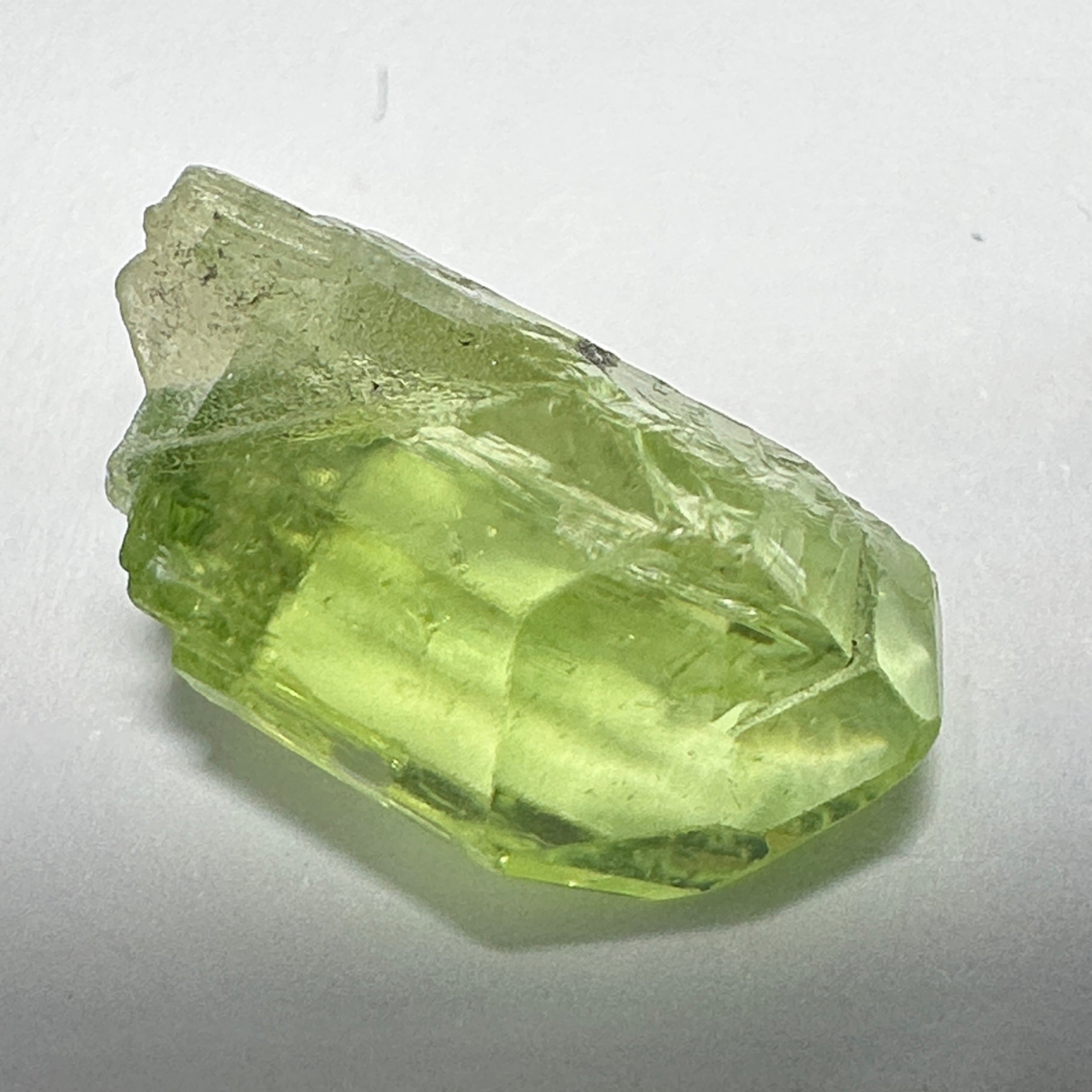 Diopside crystal, 1.5gm, Merelani, Tanzania - facetable portion