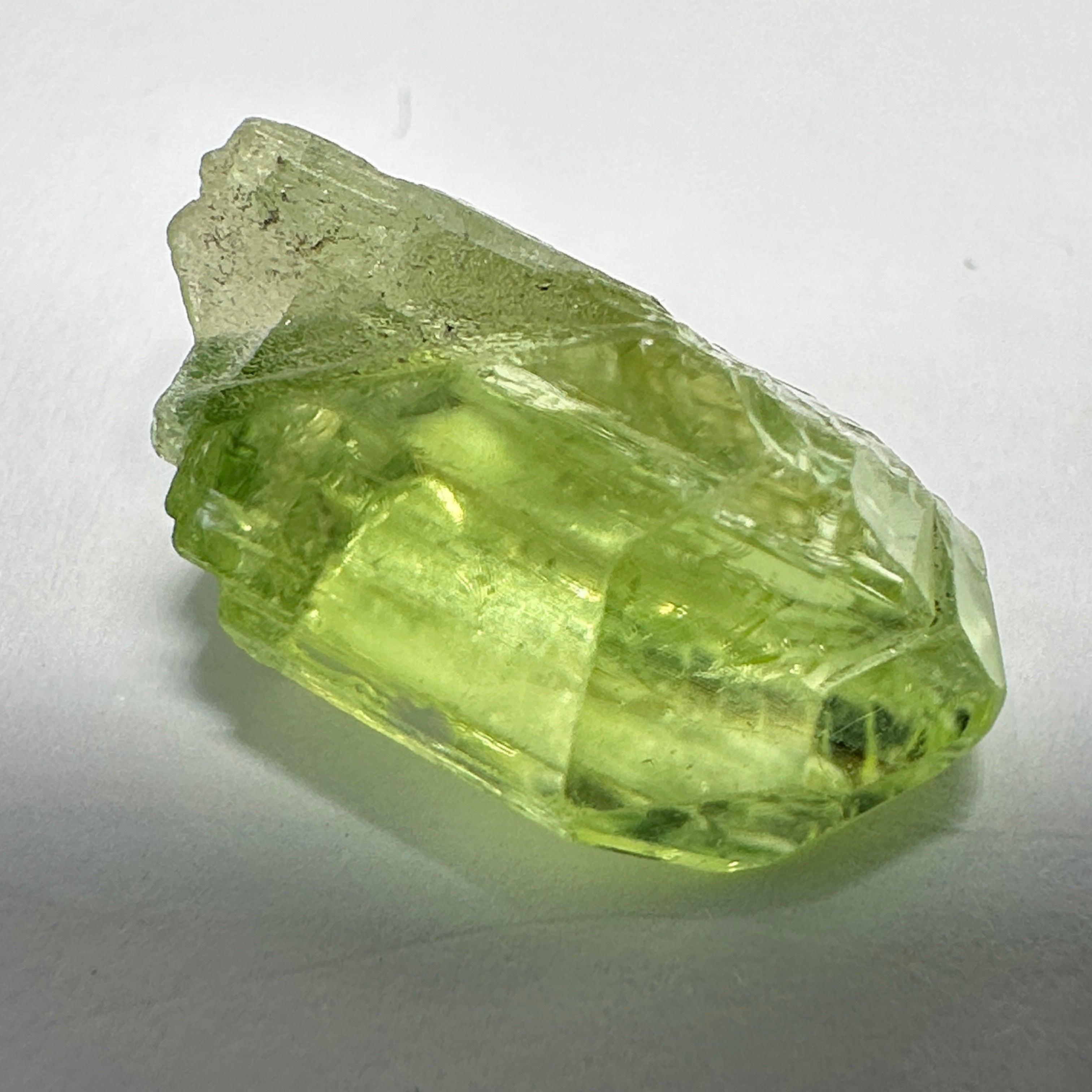 Diopside crystal, 1.5gm, Merelani, Tanzania - facetable portion