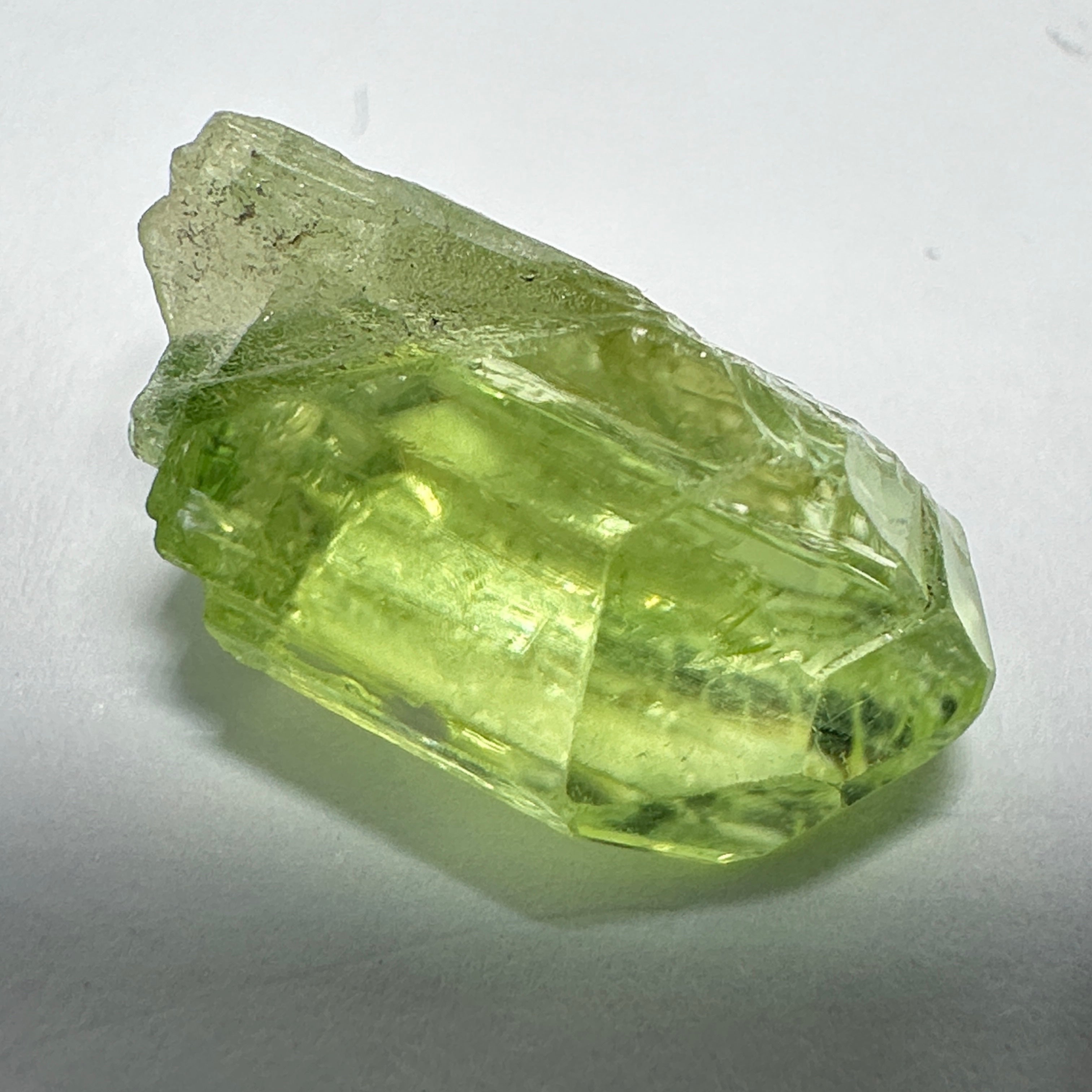 Diopside crystal, 1.5gm, Merelani, Tanzania - facetable portion