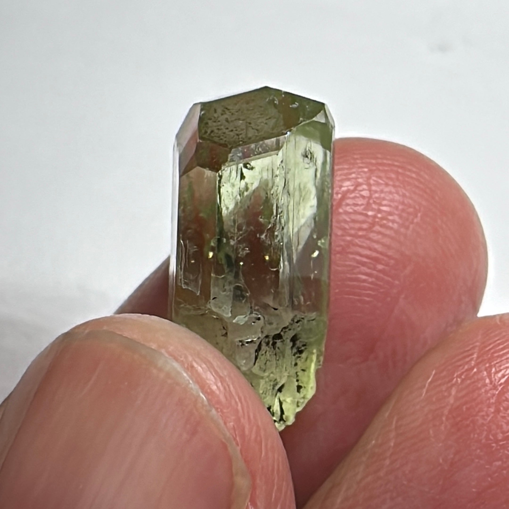 Diopside crystal, 3.3gm, Merelani, Tanzania - facetable portion