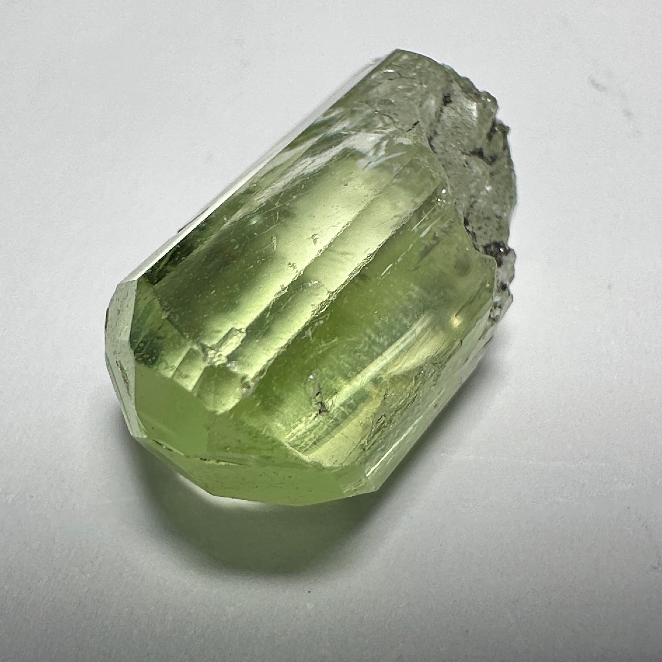 Diopside crystal, 3.3gm, Merelani, Tanzania - facetable portion