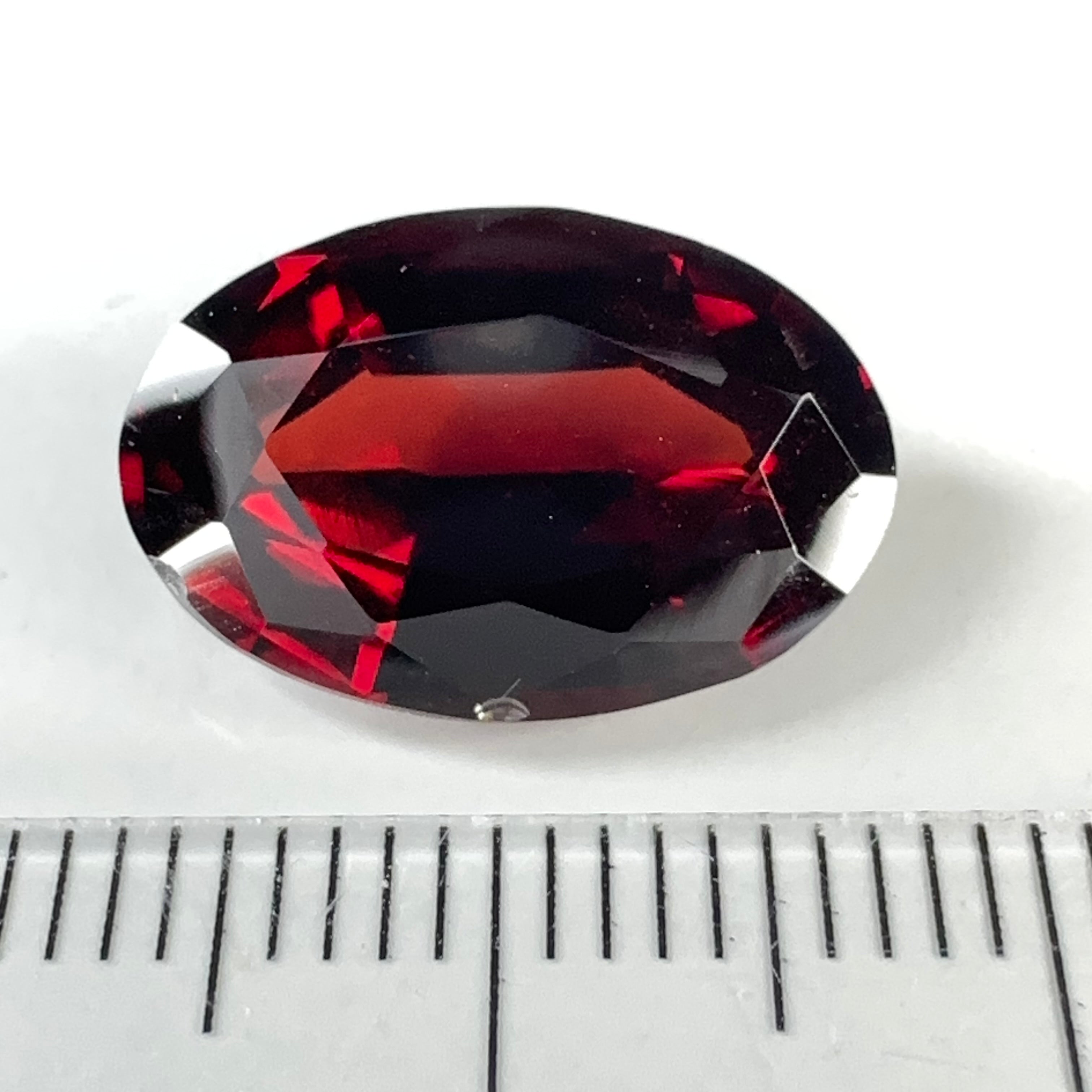 Umba Garnet, 7.09ct, Tanzania, Untreated Unheated, slight issue, see blue circle on picture