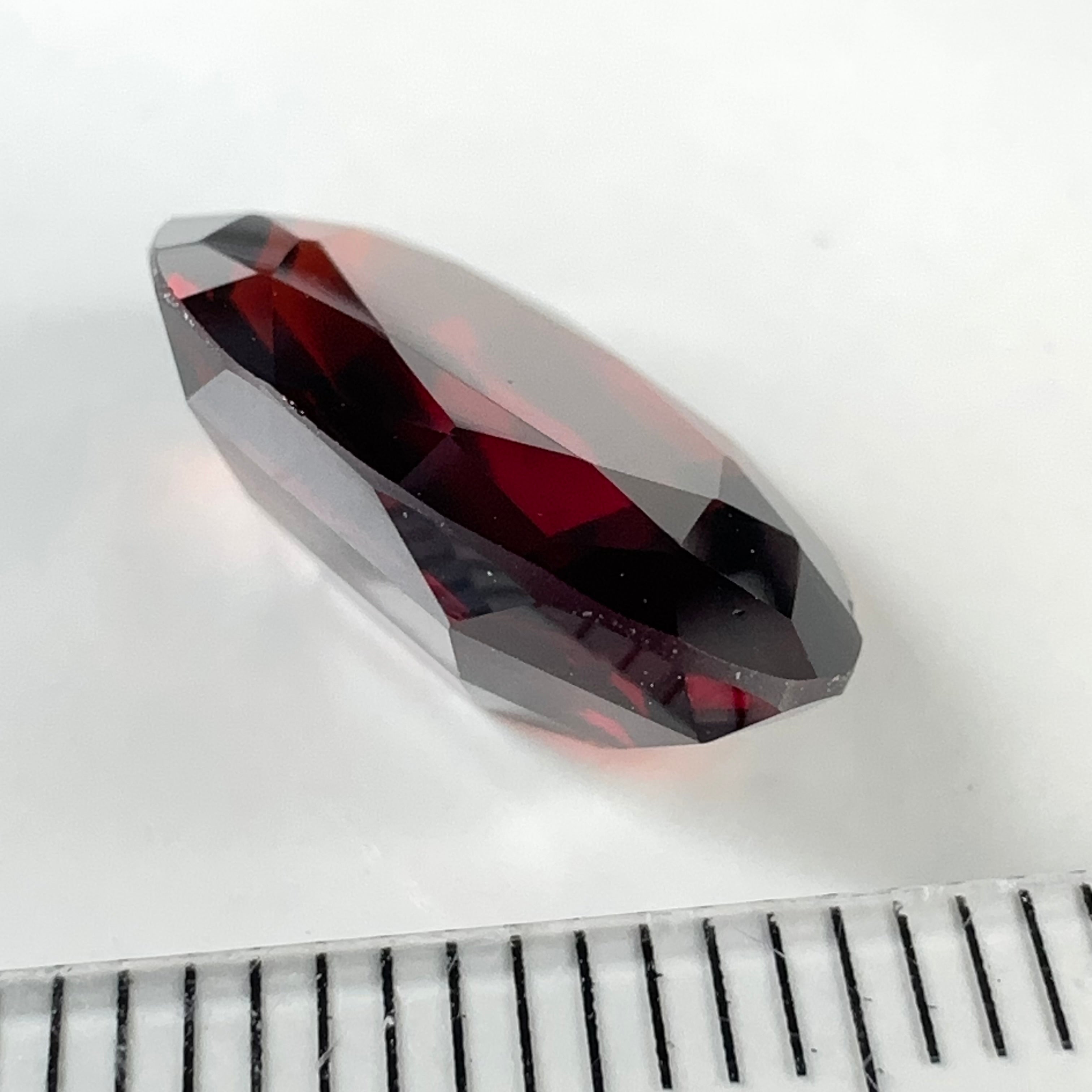 Umba Garnet, 7.09ct, Tanzania, Untreated Unheated, slight issue, see blue circle on picture