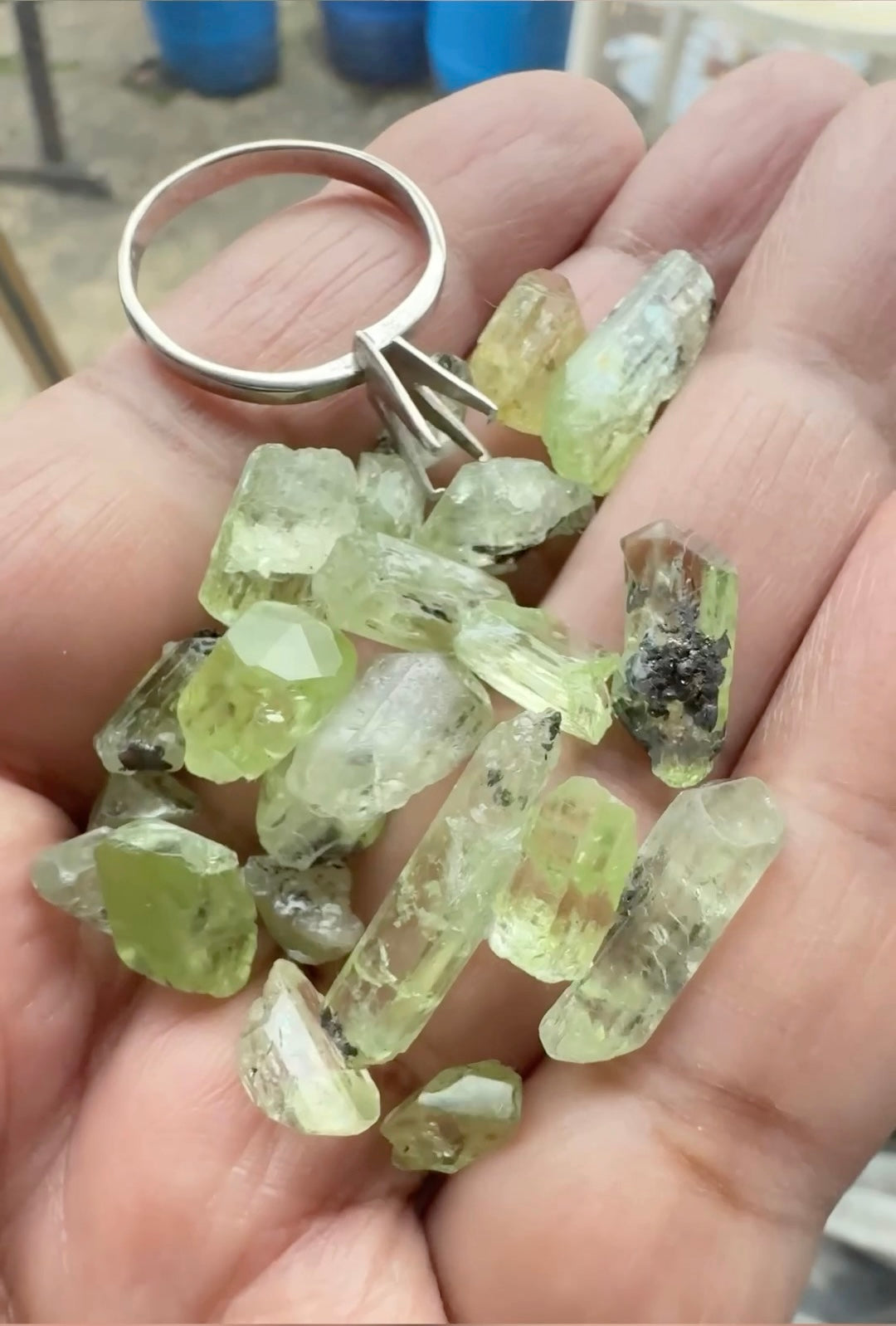 Small and Gemmy Chrome Vanadium Diopside Crystal Specimens, Merelani, mined with Tanzanite in the same mines, Tanzania, Specimen Grade, Untreated Unheated, price per stone on a blind pour