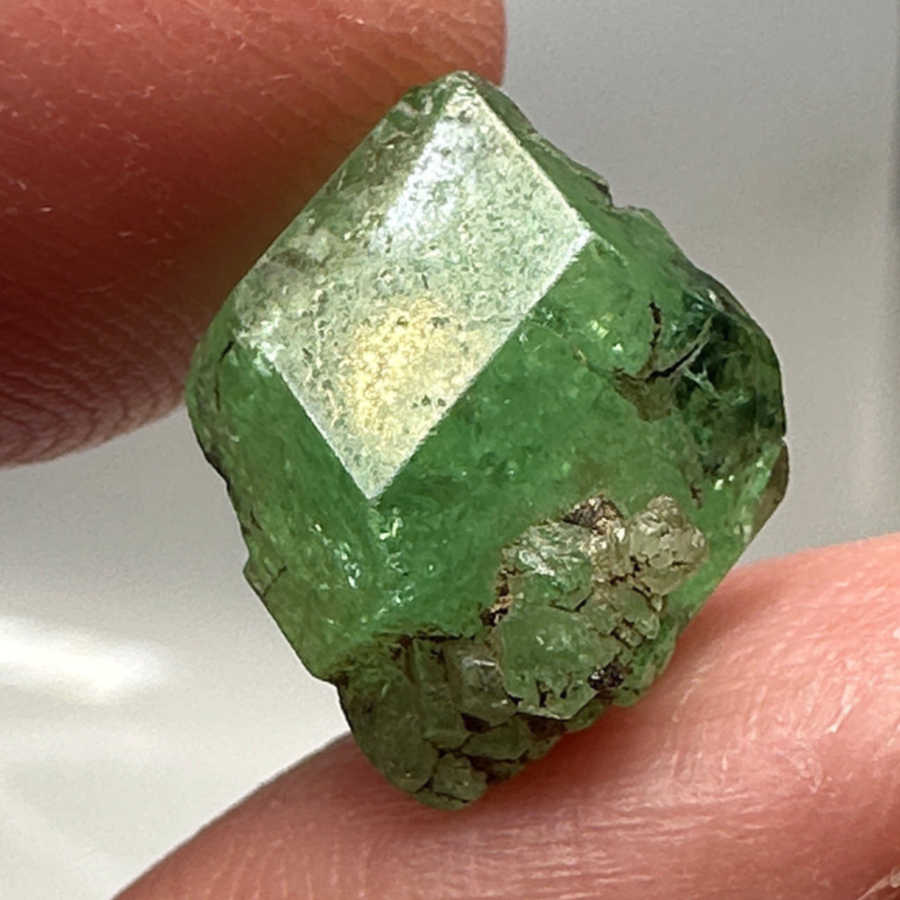 Tsavorite Crystal, 7.28ct, Merelani. Tanzania, Untreated Unheated