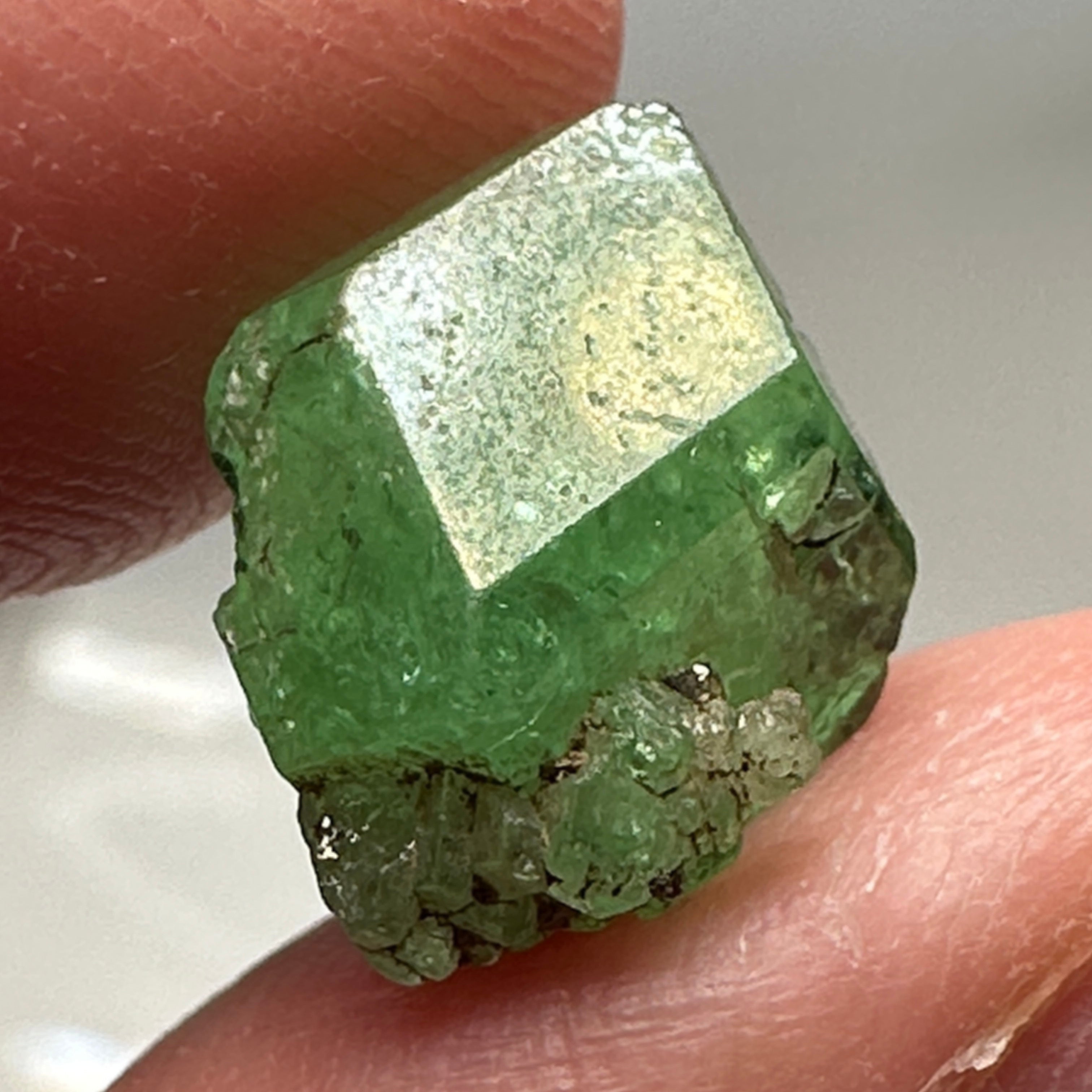 Tsavorite Crystal, 7.28ct, Merelani. Tanzania, Untreated Unheated