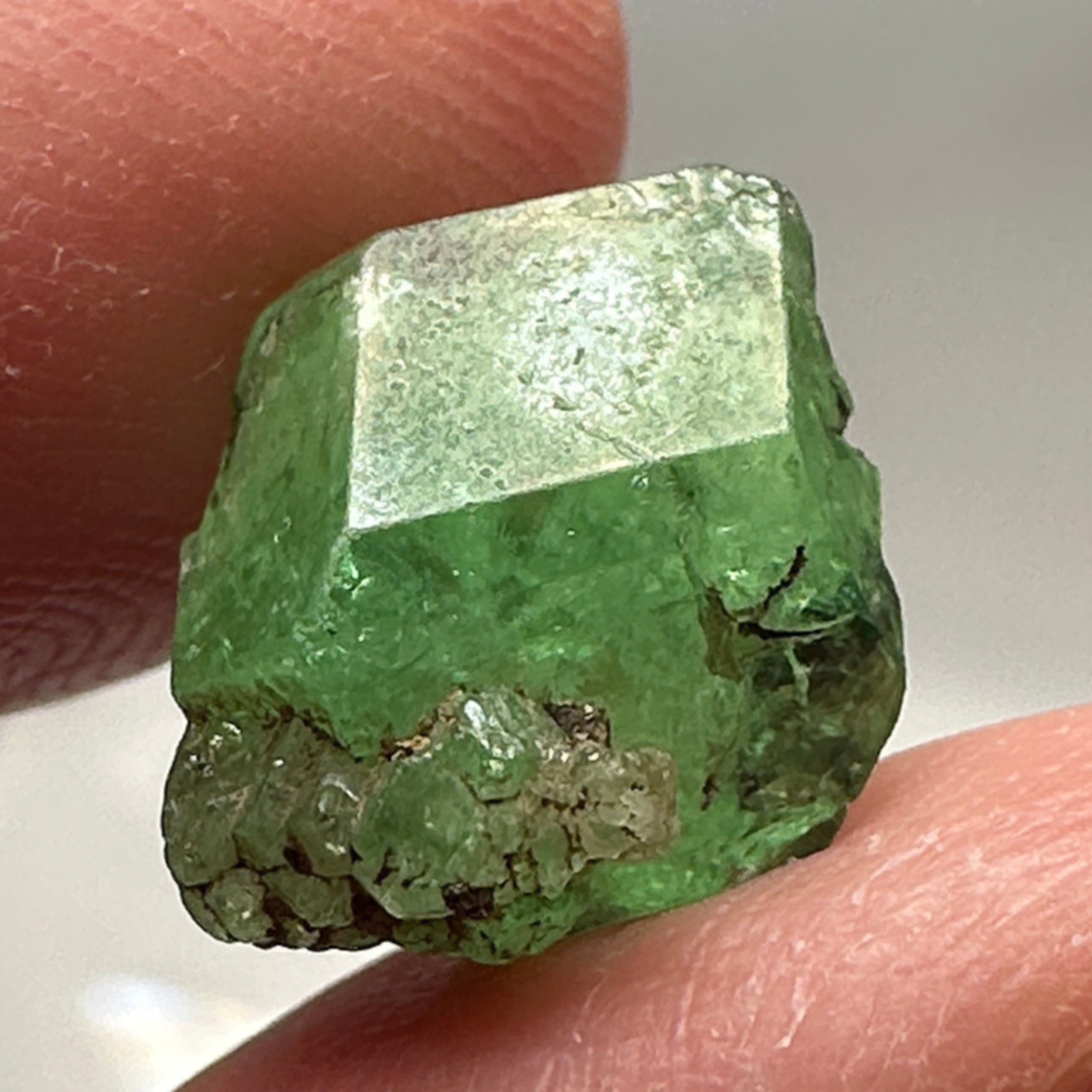 Tsavorite Crystal, 7.28ct, Merelani. Tanzania, Untreated Unheated