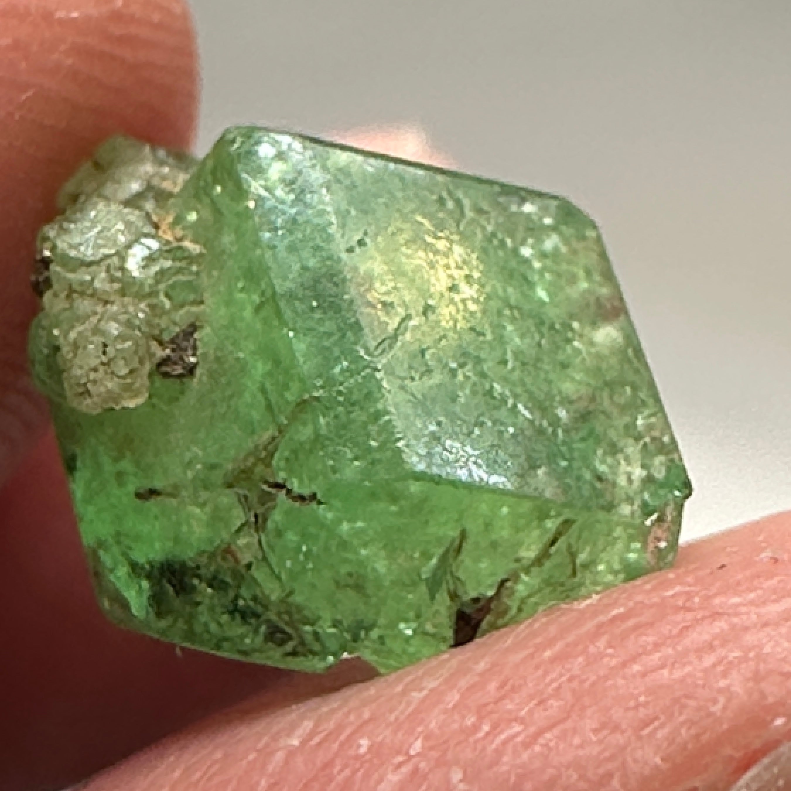 Tsavorite Crystal, 7.28ct, Merelani. Tanzania, Untreated Unheated